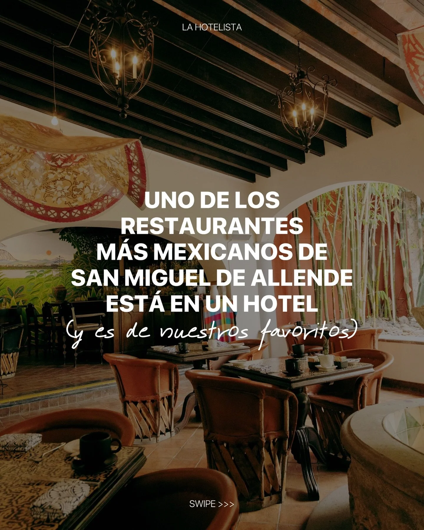 Este restaurante es un tesoro muy mexicano por descubrir en San Miguel de Allende. Te contamos por qu&eacute; el Restaurante del Parque de @belmondcasadesierranevada es uno de nuestros favoritos en esta m&aacute;gica ciudad.

#Belmond #BelmondHotels 