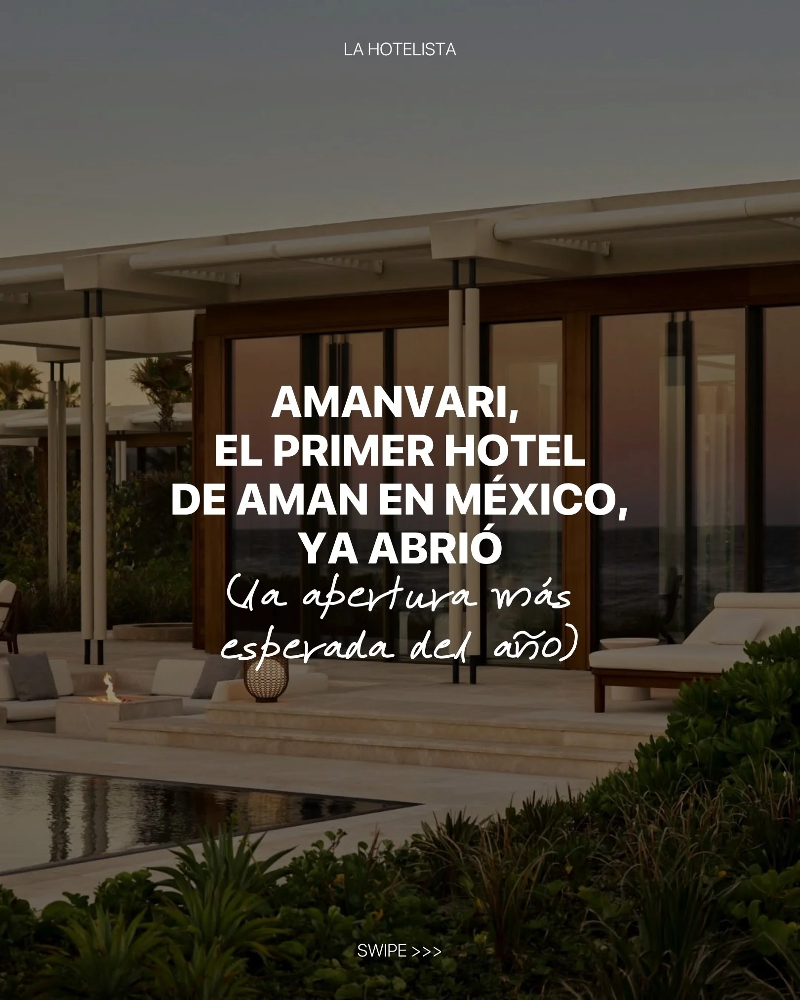 Si, igual que nosotras, estabas contando los d&iacute;as para que abriera @amanvari_resort, te tenemos buenas noticias. 

#LHxLBN #publicidad