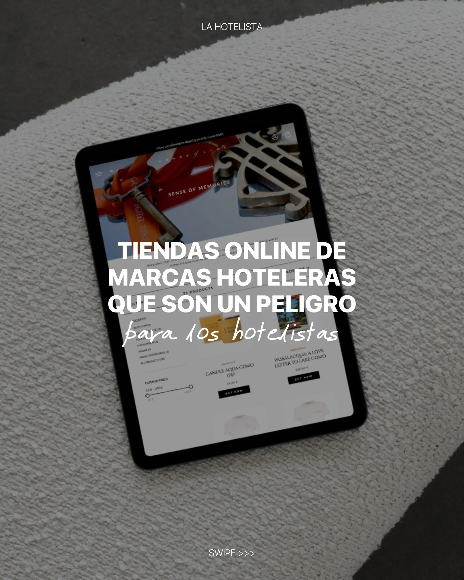 Ser hotelista y fan del online shopping es una combinaci&oacute;n peligrosa. Si a&uacute;n no conoces estas tiendas online de hoteles, guarda este post.

Comenta QUIERO para recibir la lista de los links de cada tienda.