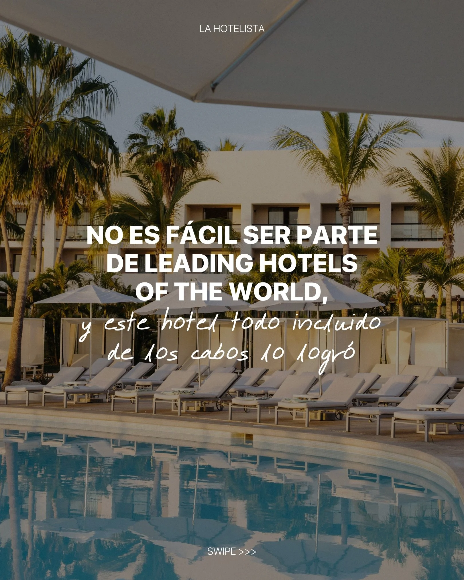 Algo muy interesante est&aacute; pasando con la nueva generaci&oacute;n de hoteles todo incluido en M&eacute;xico. Por eso es tan emocionante que @paradisus.loscabos sea parte de @leadinghotelsoftheworld.

#Publicidad #LHxMeli&aacute; #ParadisusLosCa