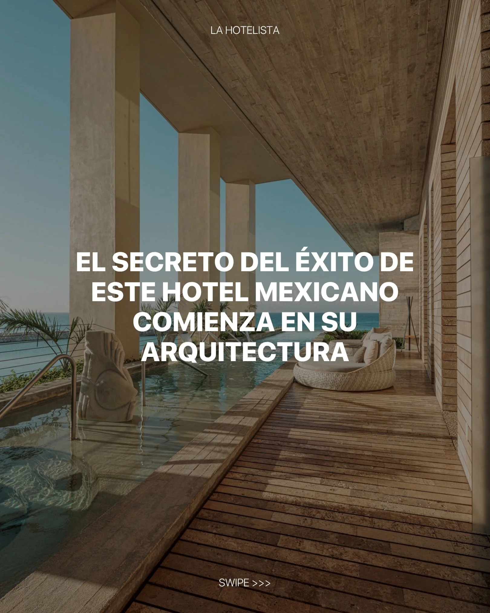 Y si a la experiencia arquitect&oacute;nica le agregamos:

- Cuatro restaurantes a cargo de algunos de los mejores chefs de M&eacute;xico, como: @lamarthaortiz en Tuch de Luna, @andoniluisaduriz en Xal y los hermanos Rivera R&iacute;o (@rodrigorivera