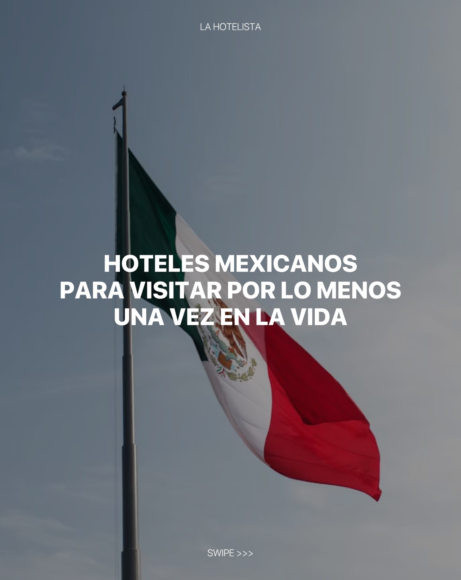 Honestamente, podr&iacute;amos hacer parte 2, 3, 4&hellip;
Qu&eacute; orgullo que haya tantos hoteles espectaculares en M&eacute;xico, y un buen hotelista debe conocerlos todos (o la mayor&iacute;a, aunque sea).