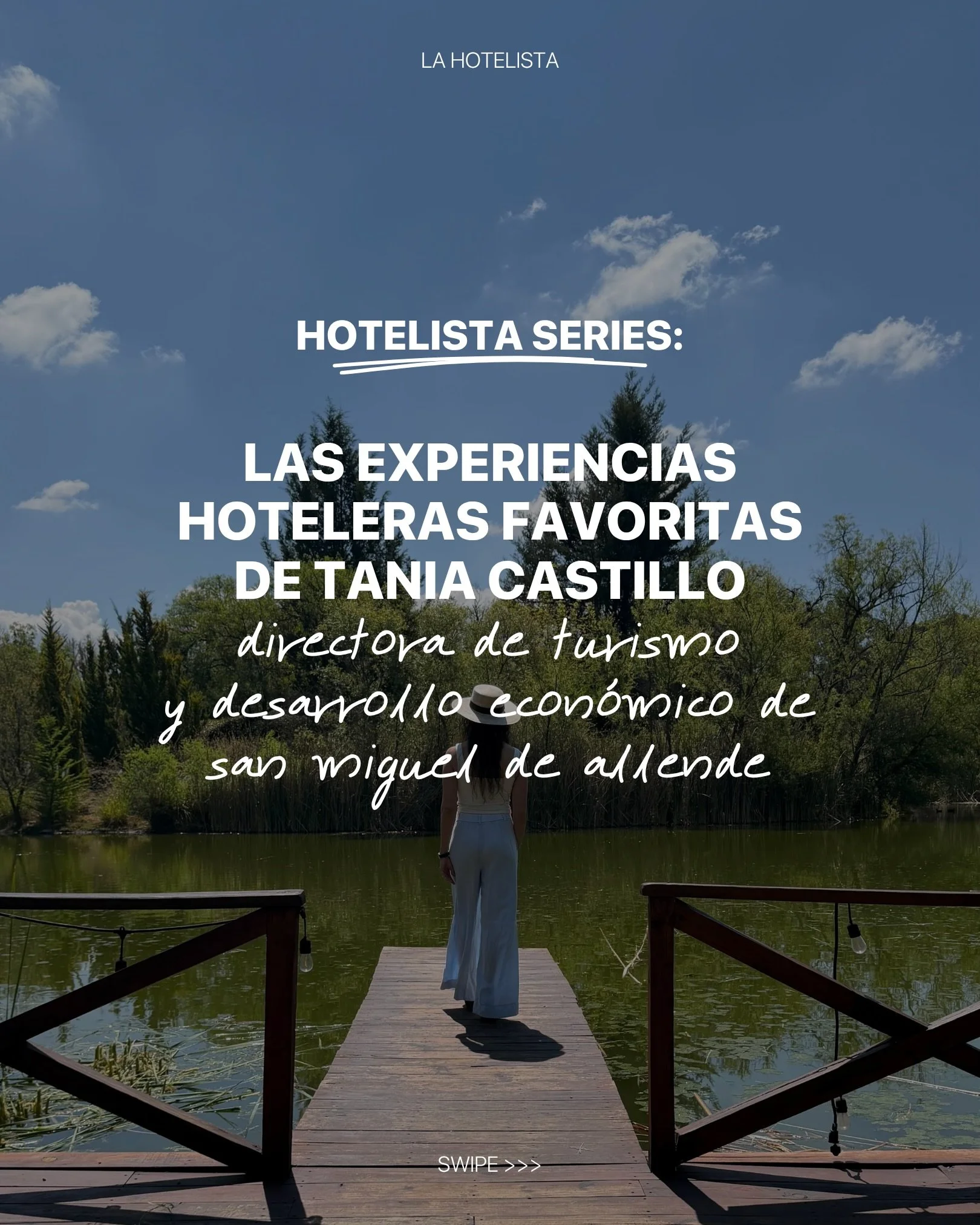 Hay lugares a los que volvemos una y otra vez, y siempre descubrimos algo nuevo. En San Miguel de Allende, sus hoteles son la puerta para seguirte enamorando de la ciudad. 

@tania.castill0, Directora de Turismo y Desarrollo Econ&oacute;mico de San M