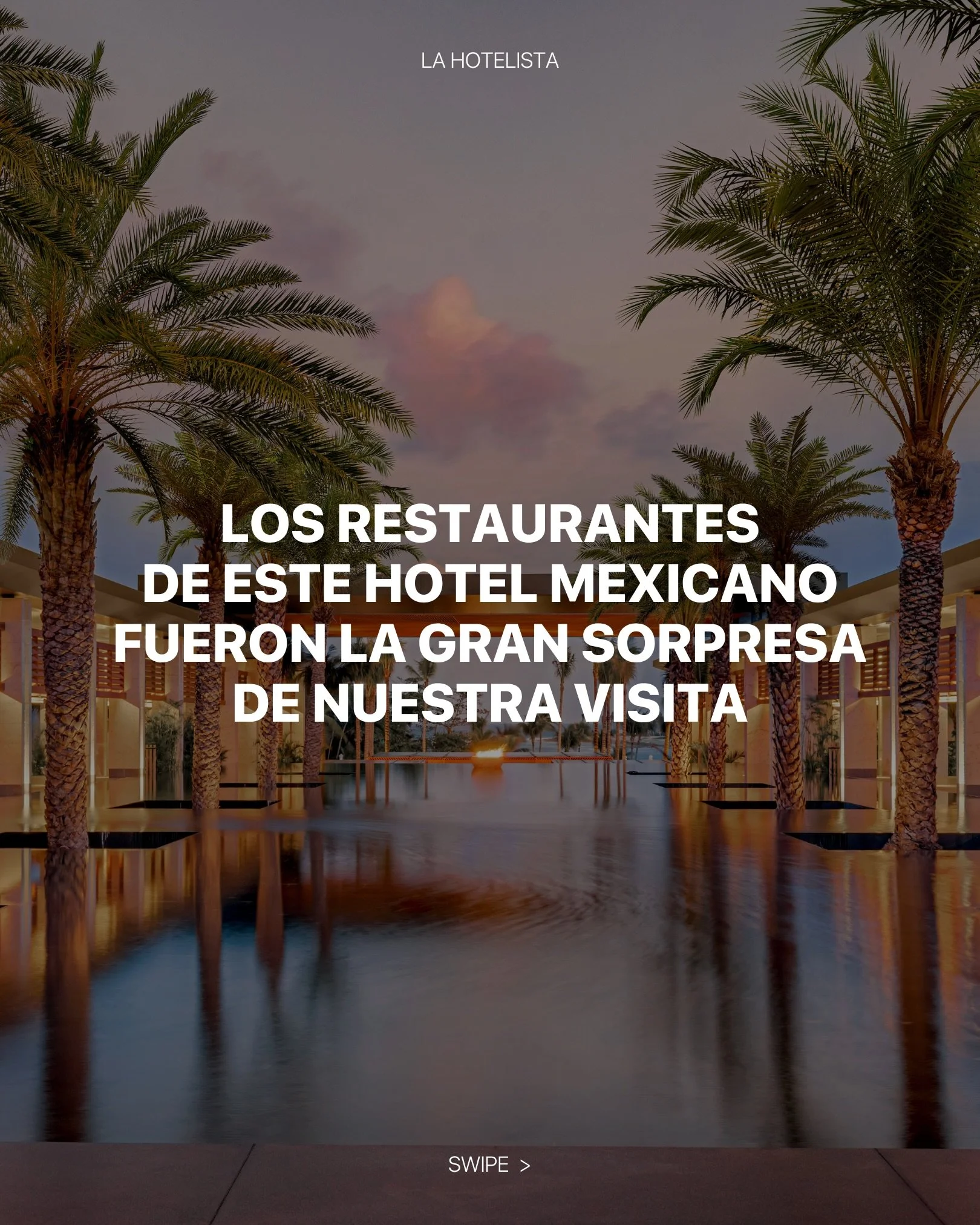 Si eres como nosotras, la experiencia gastron&oacute;mica es uno de los elementos clave de cualquier estancia. Amamos encontrarnos con hoteles como Conrad Tulum Riviera Maya donde cada comida del viaje merece ser recordada. &iexcl;Aplausos, a todo el