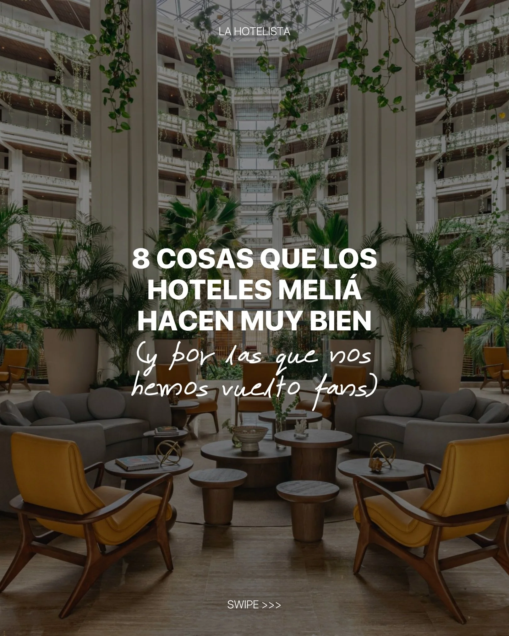 @melia.hotels.international es una de esas marcas que nos sorprende cada vez m&aacute;s. Te compartimos algunas de las muchas razones por las que la admiramos y, sobre todo, en donde buscamos hospedarnos cuando es posible.

#Publicidad #LHxMeli&aacut