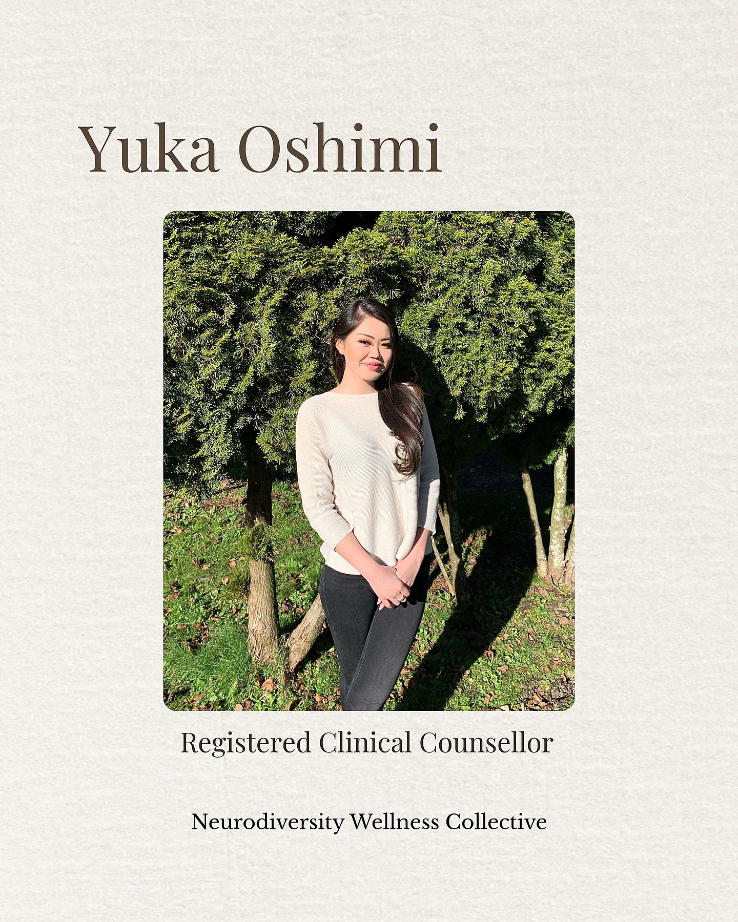 🤍 A little about me, beyond the therapy space.  
Link in bio to explore clinic, areas of practice, and more.