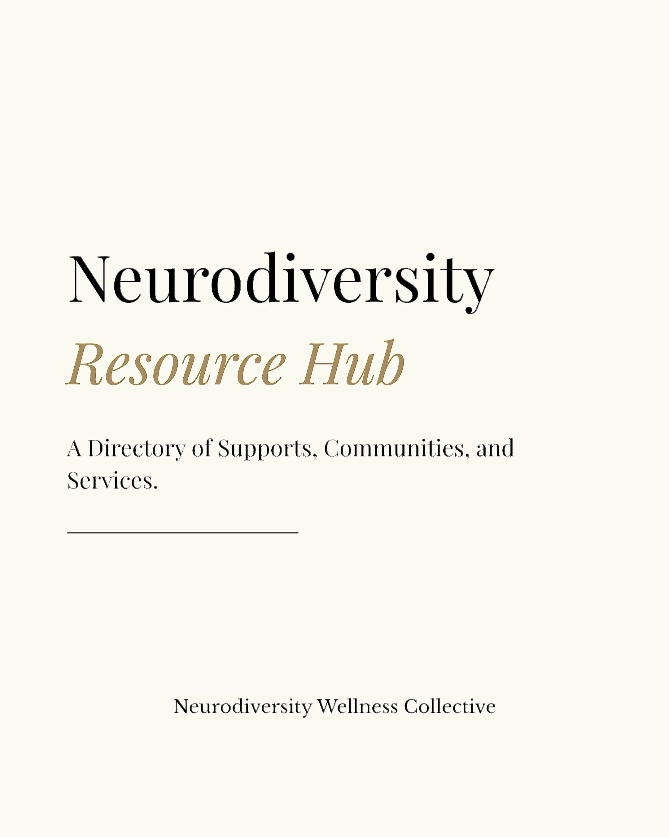 We See You 🫶🏻&hearts;️

the Neurodiversity Resource Hub is a free directory of supports, communities, and services for neurodivergent adults and students.

Link in bio 🔖

#neurodivergent #ADHD #autism #AuDHD #resourcesforneurodivergentadults