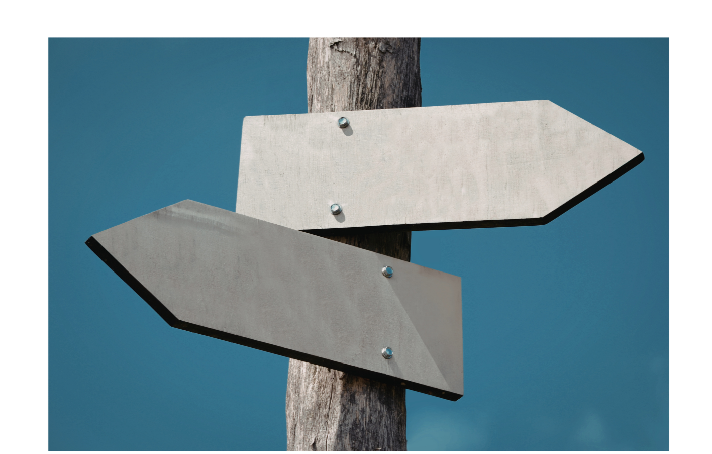 Directional signpost representing choices for adult ADHD assessment options in British Columbia, including public, private, and virtual diagnosis pathways