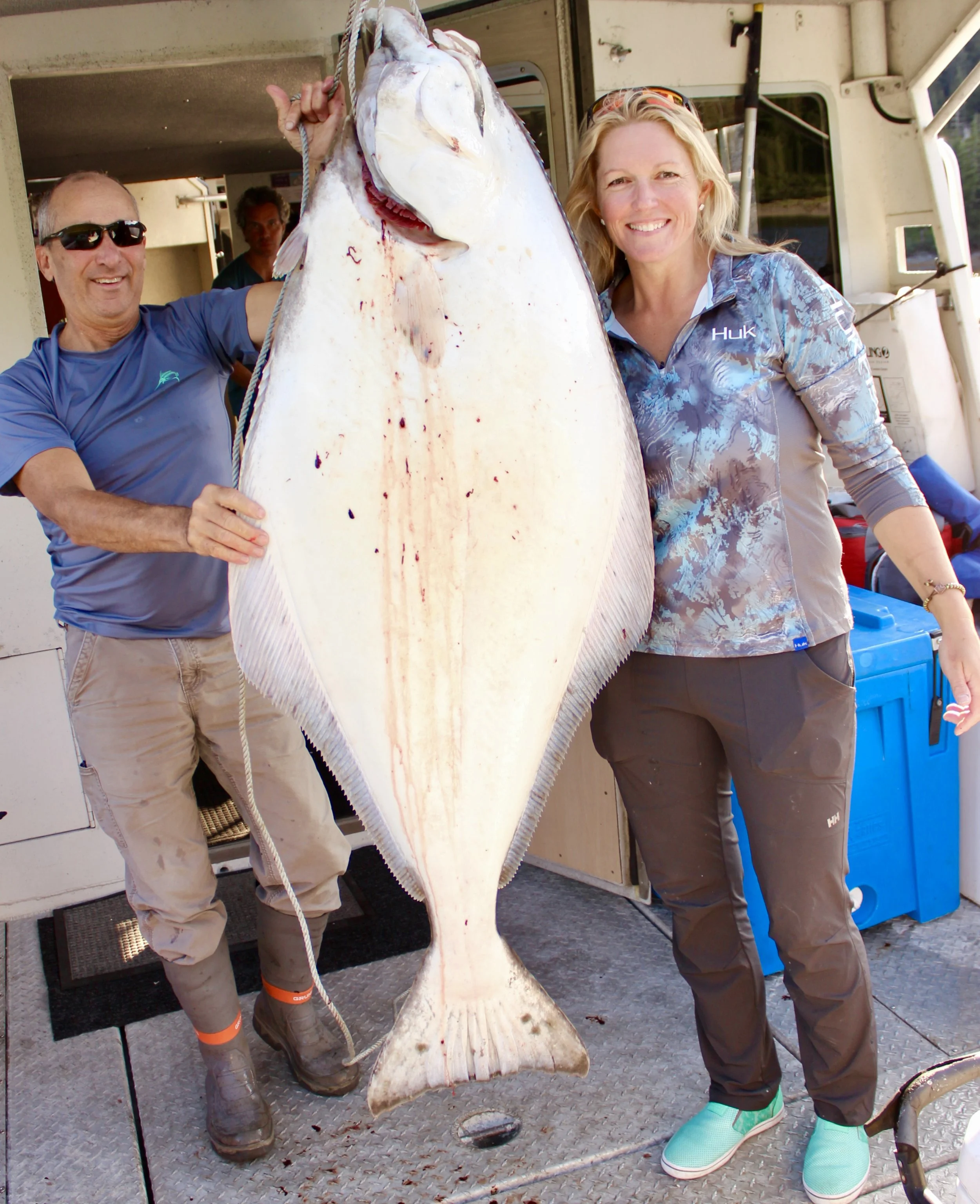 huge halibut prince william sound alaska fishing charter overnight and day trips