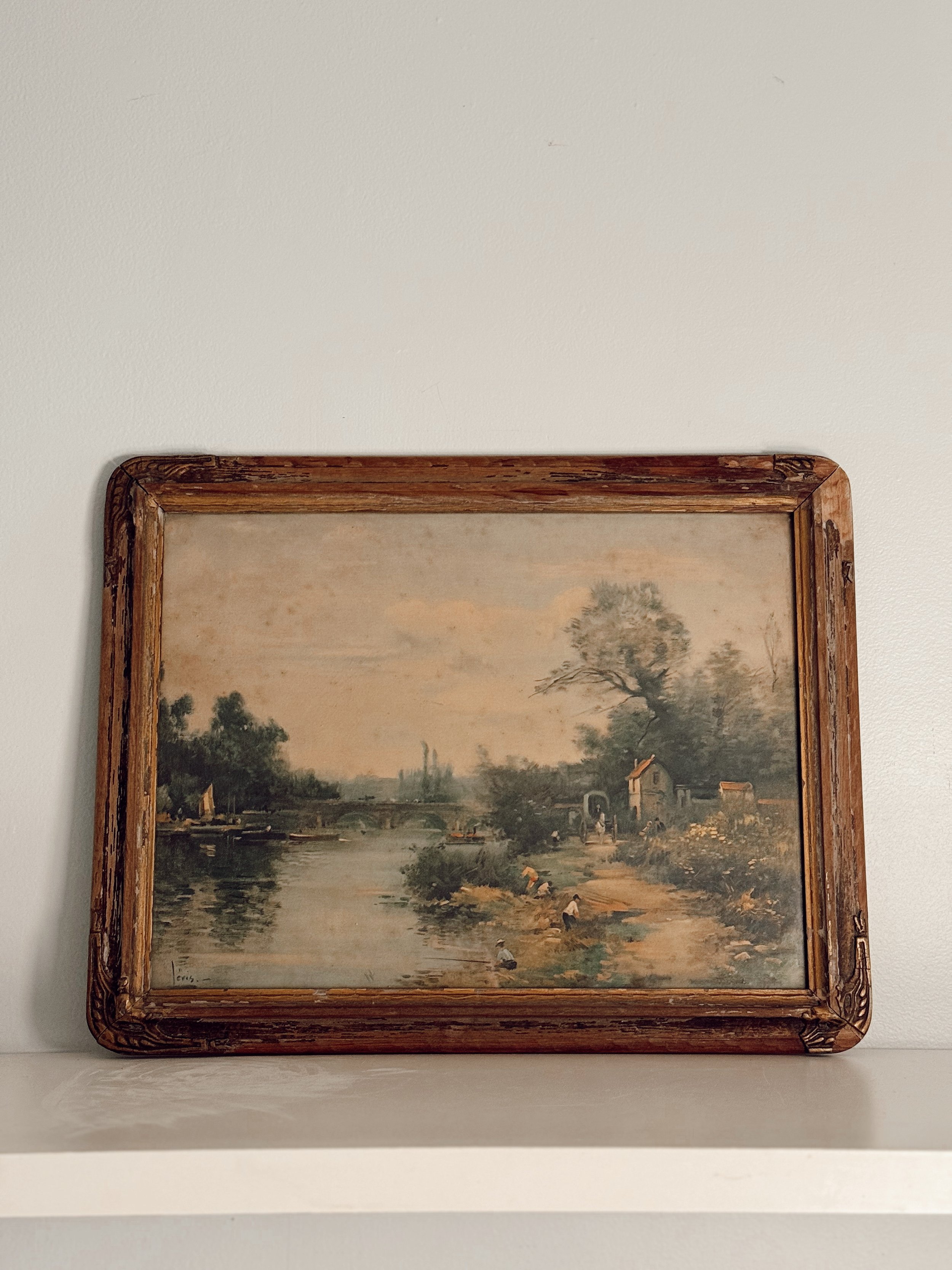 Vintage Landscape Framed Print