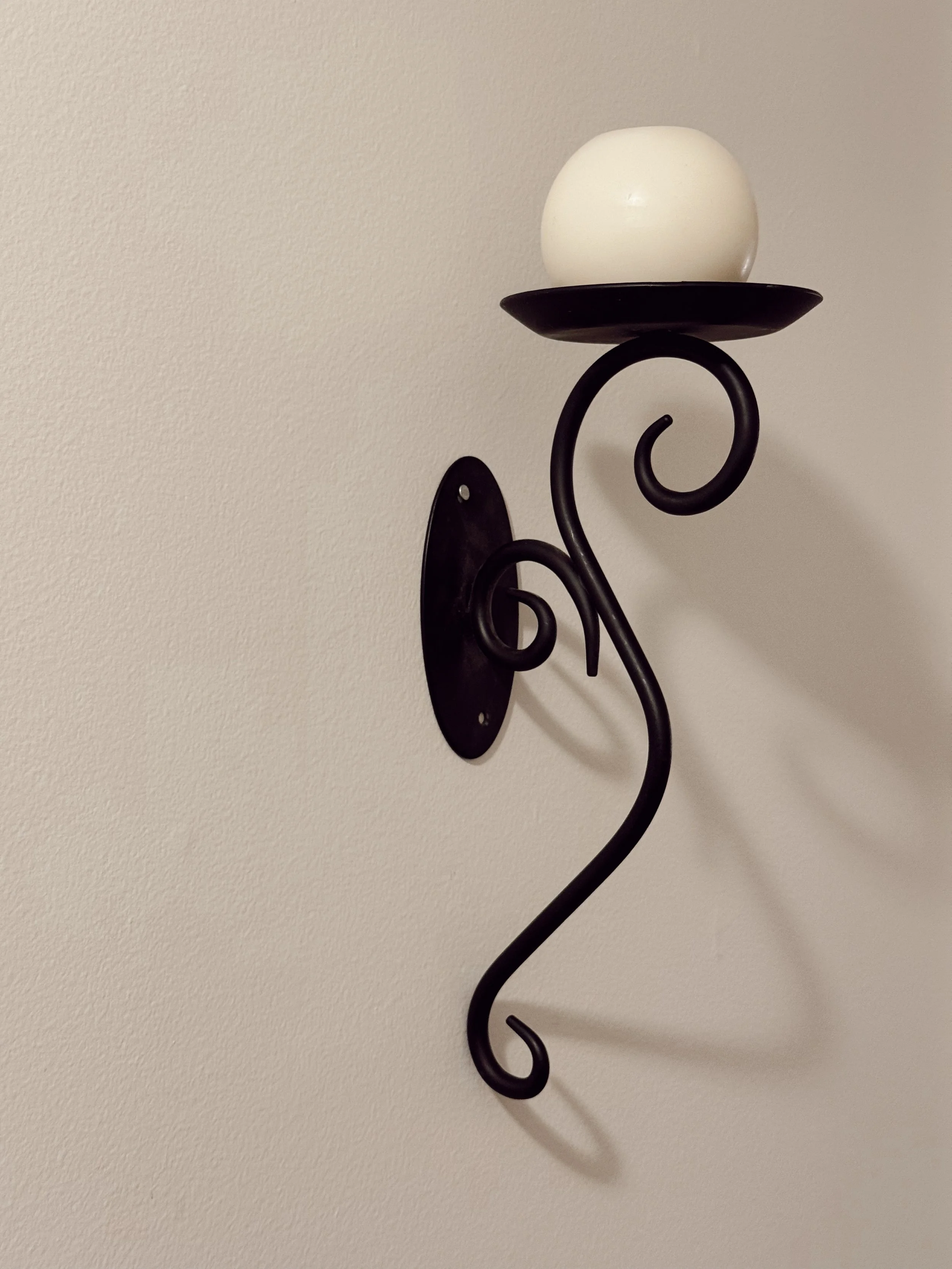 Hearthside Scroll Candle Sconce