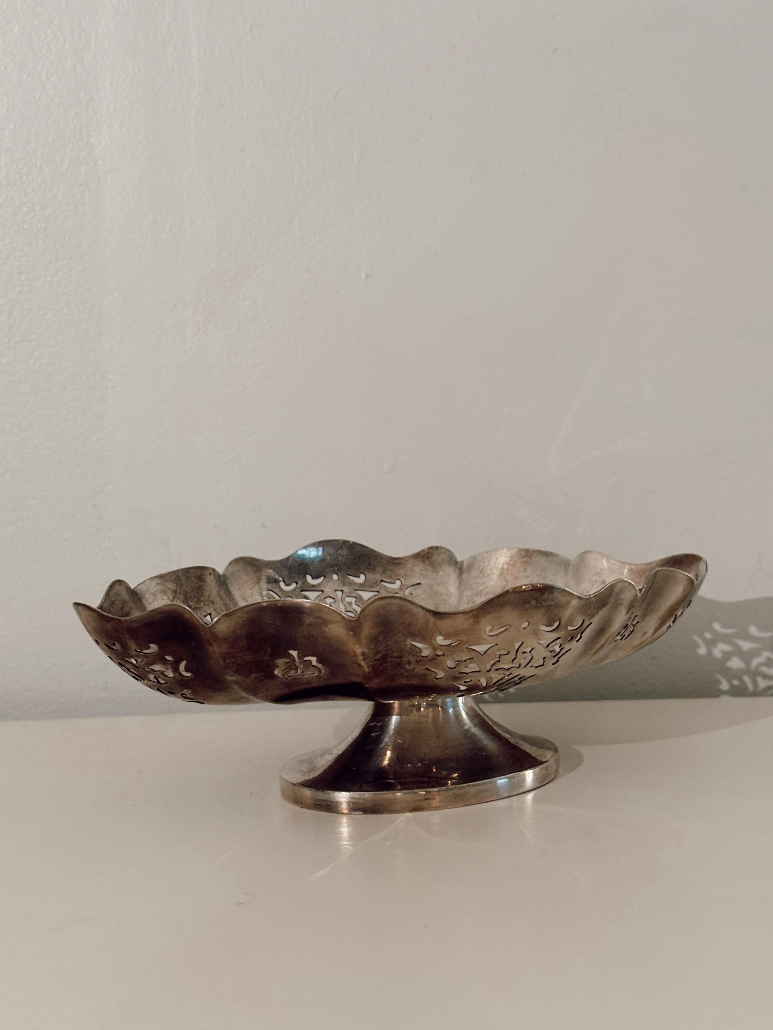 Silver-Plated Pedestal Bowl