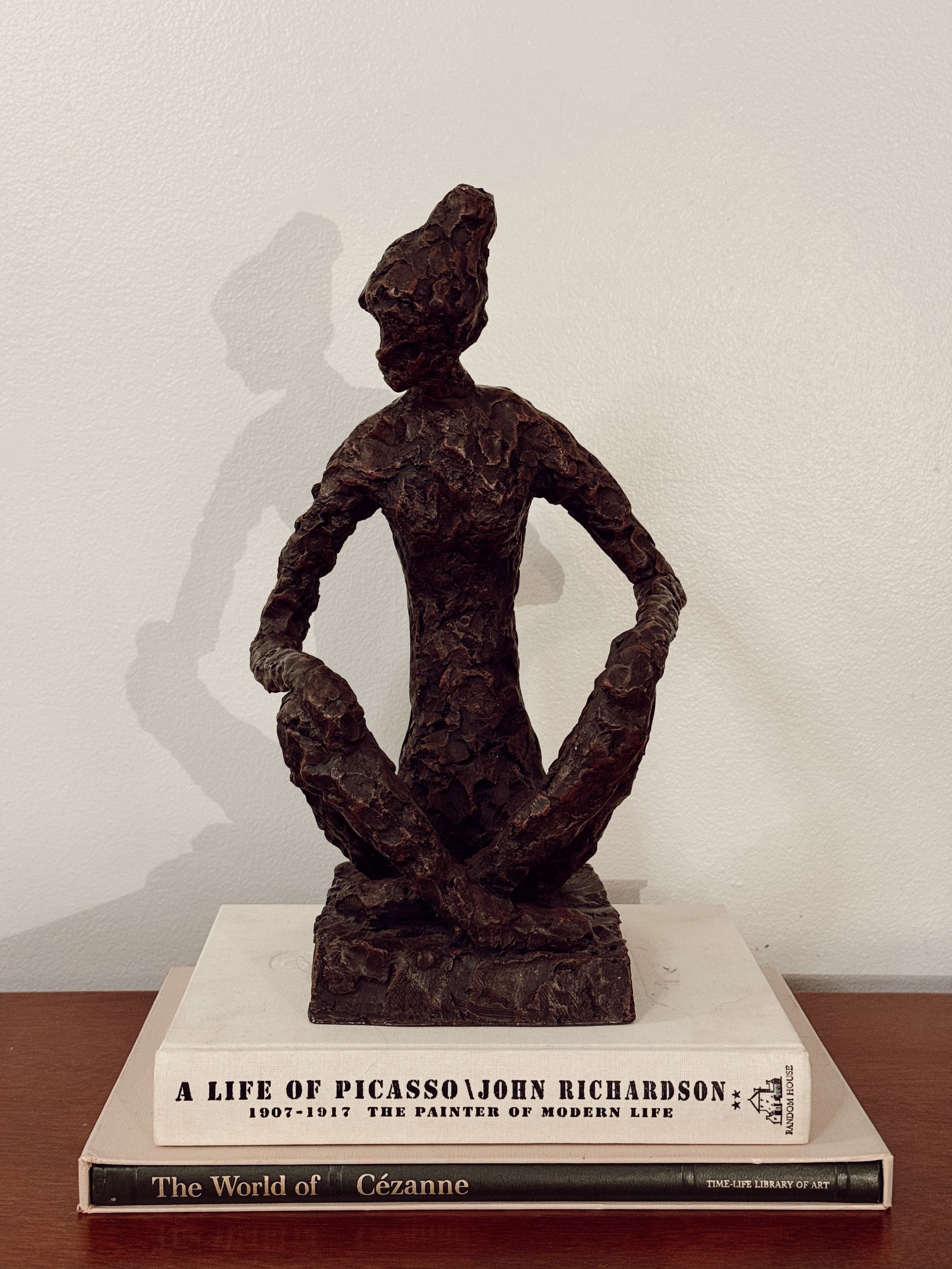 Brutalist Seated Female Sculpture