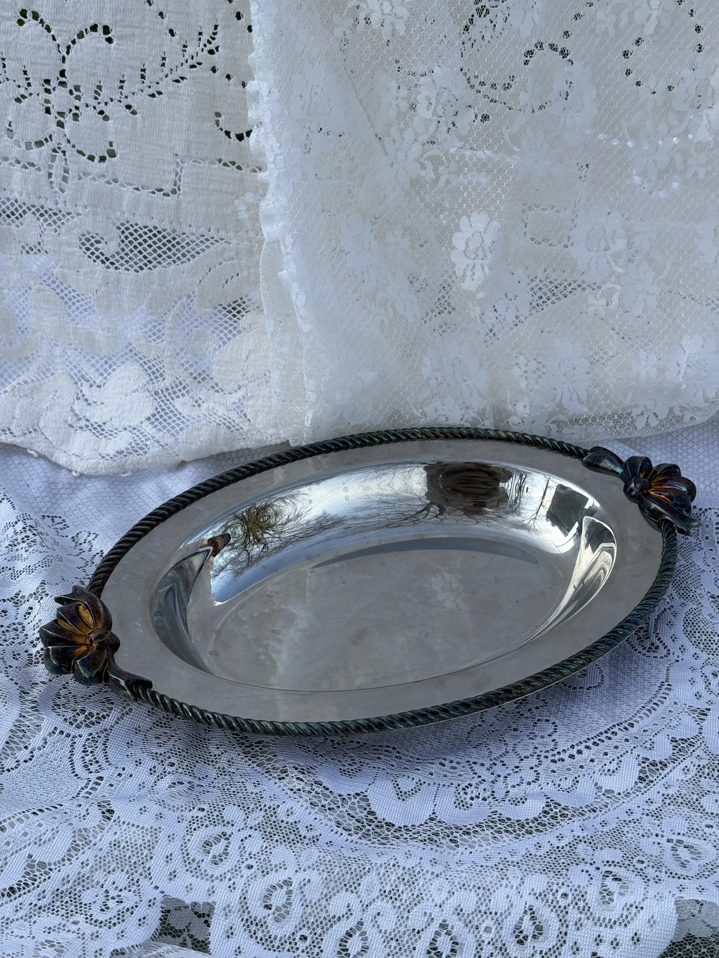Large Silver-plated Tray