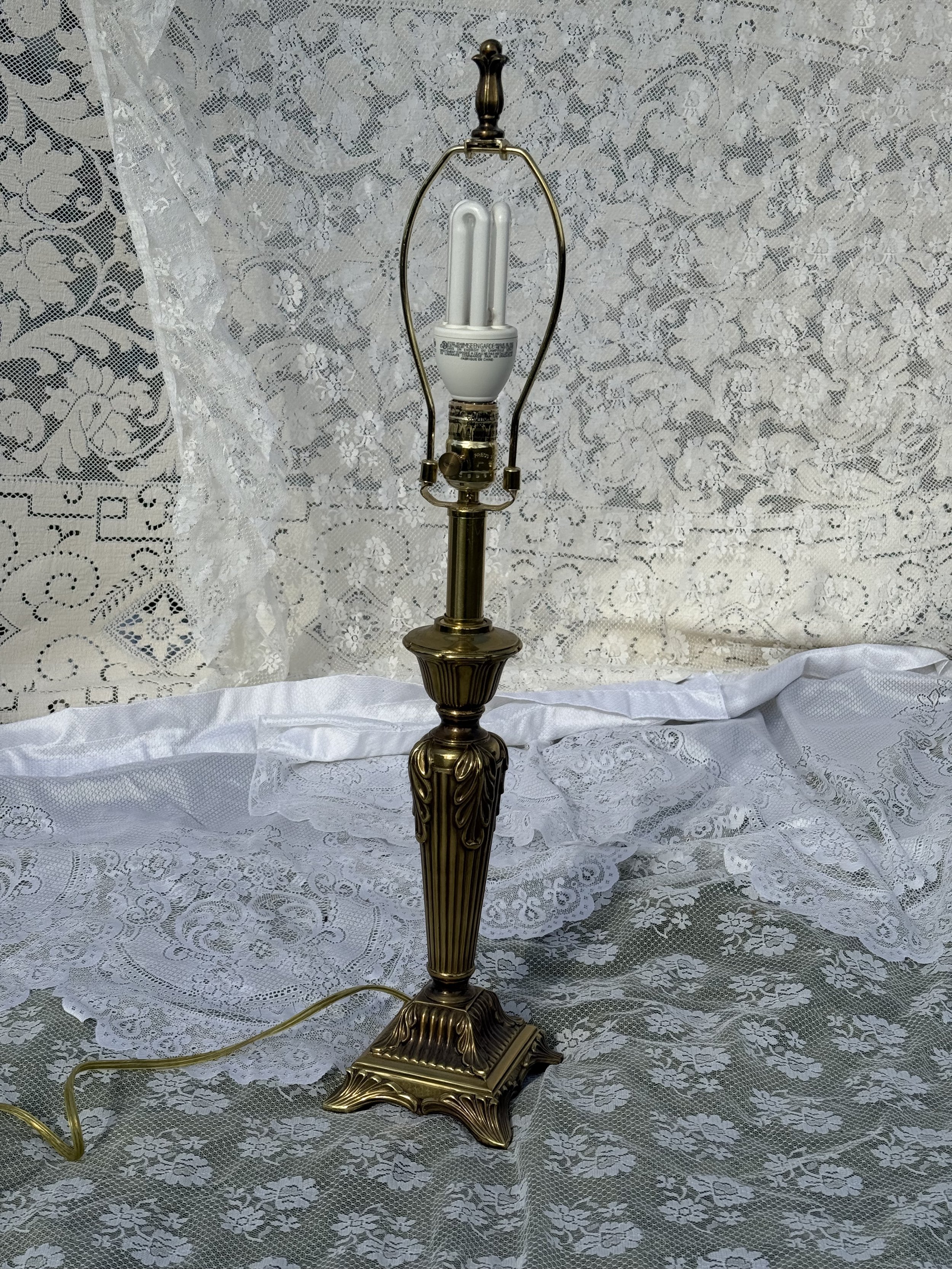 Vintage Brass Art Deco Lamp