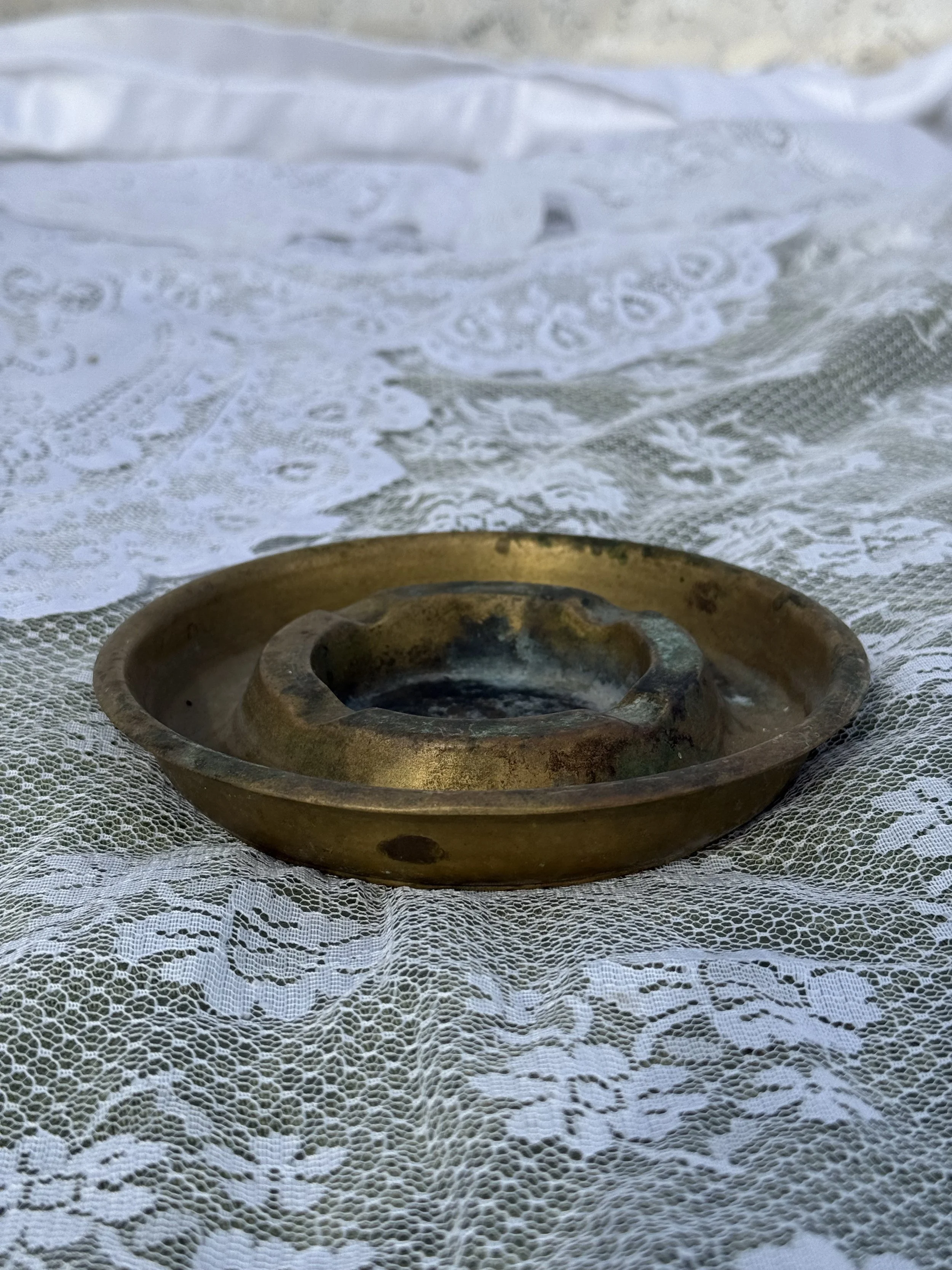 Vintage Brass Ashtray