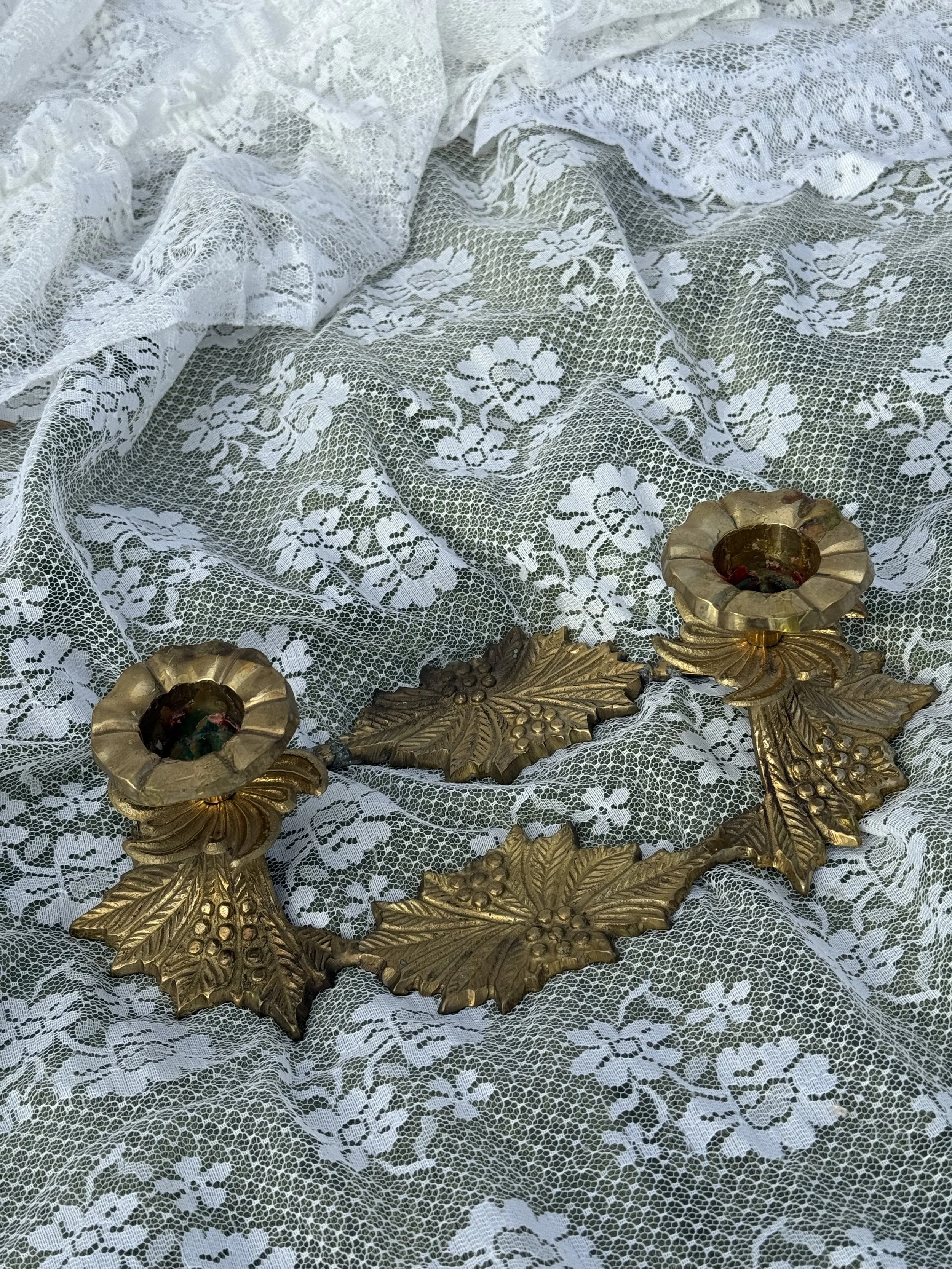 Holly Leaf Candle Holder