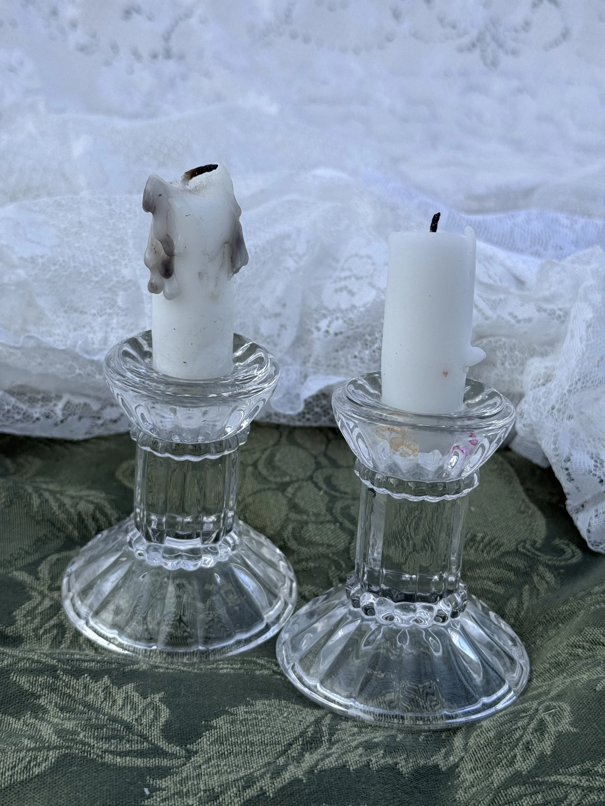 Glass Candle Holders