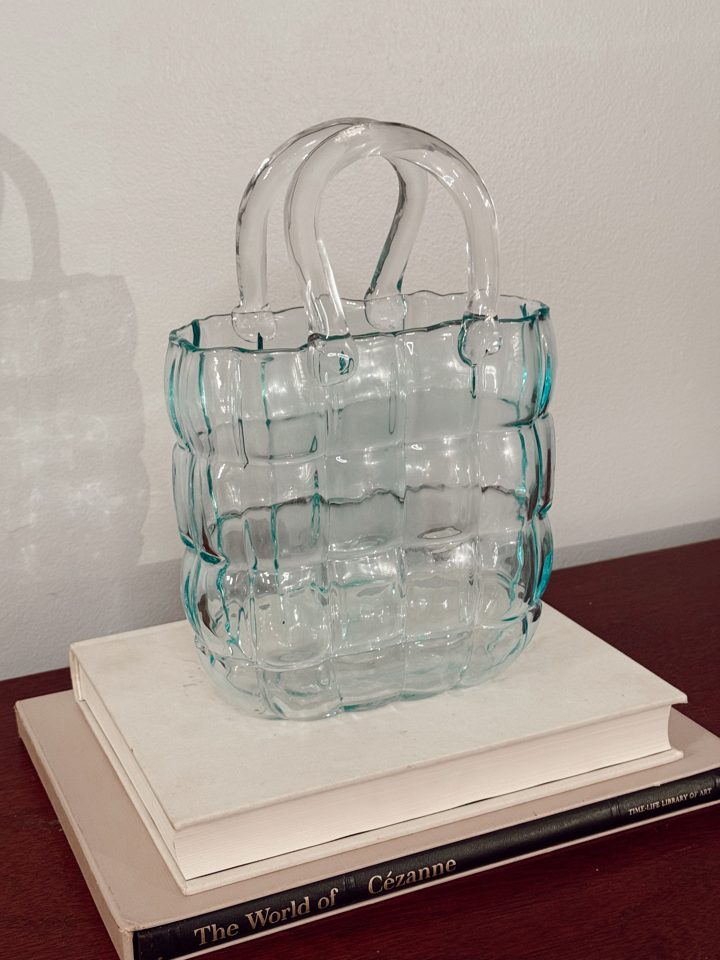 Glass Handbag Vase