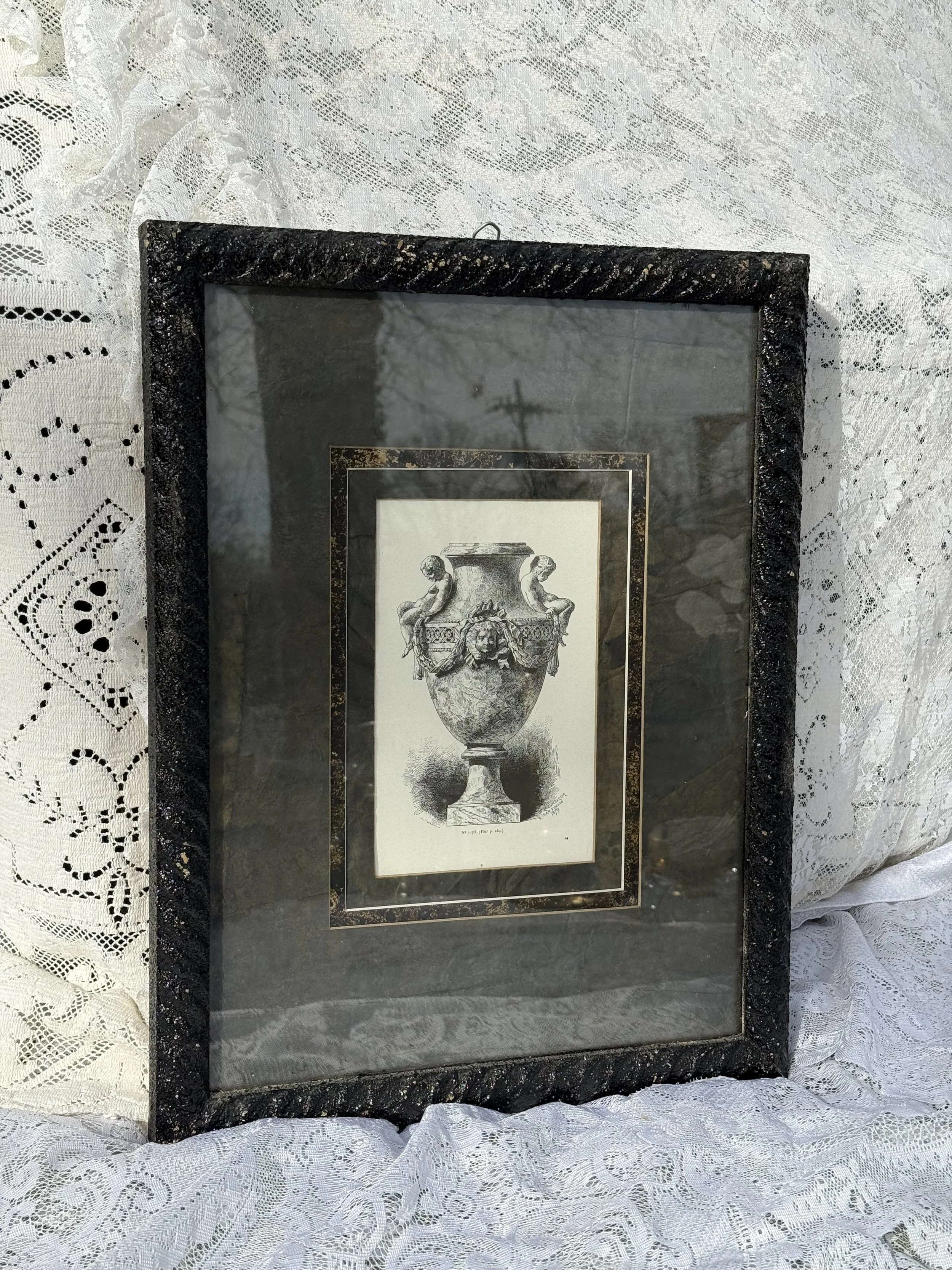 Framed Persian-style Vase Print