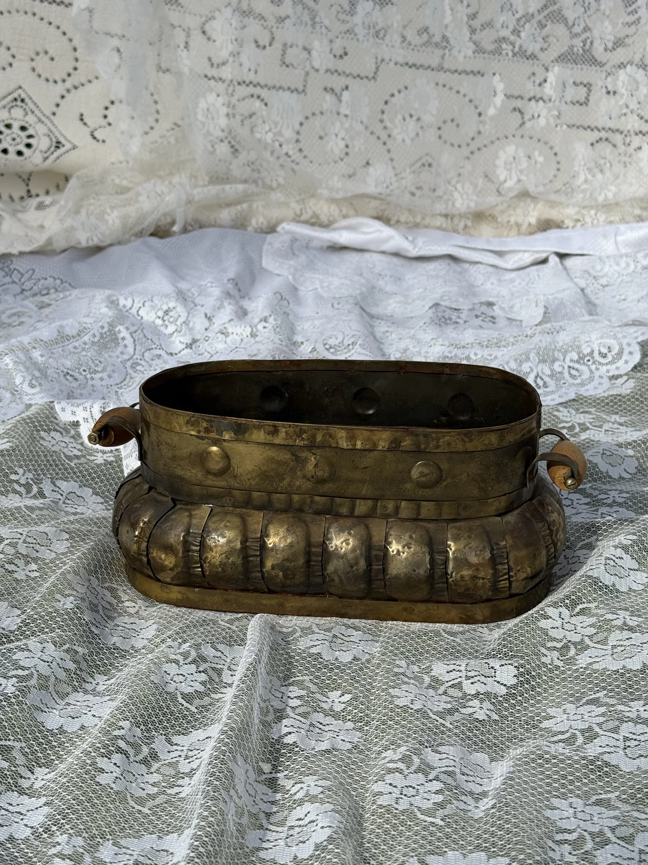 French Brass Planter