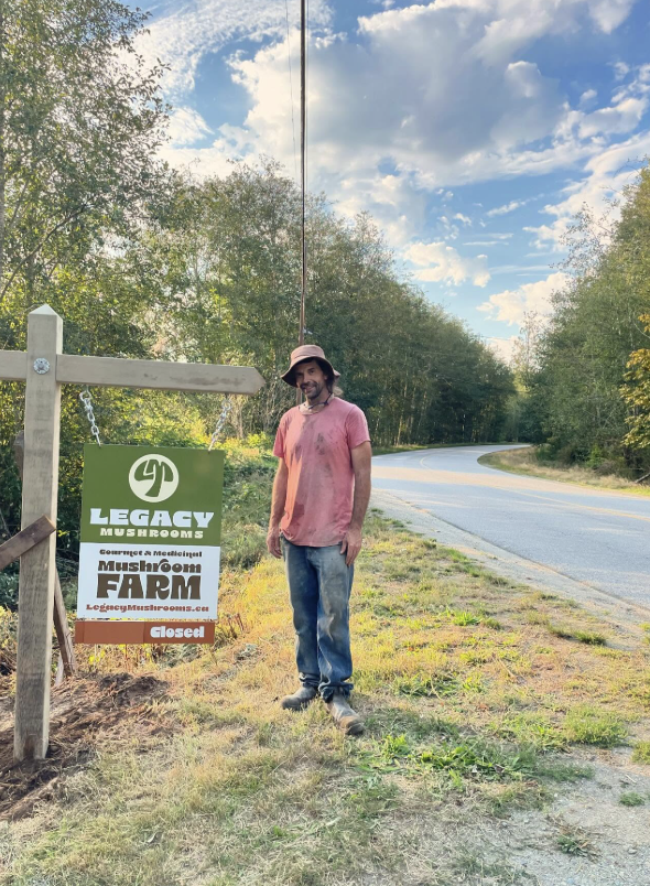 Craig the Pender Mushroom farmer