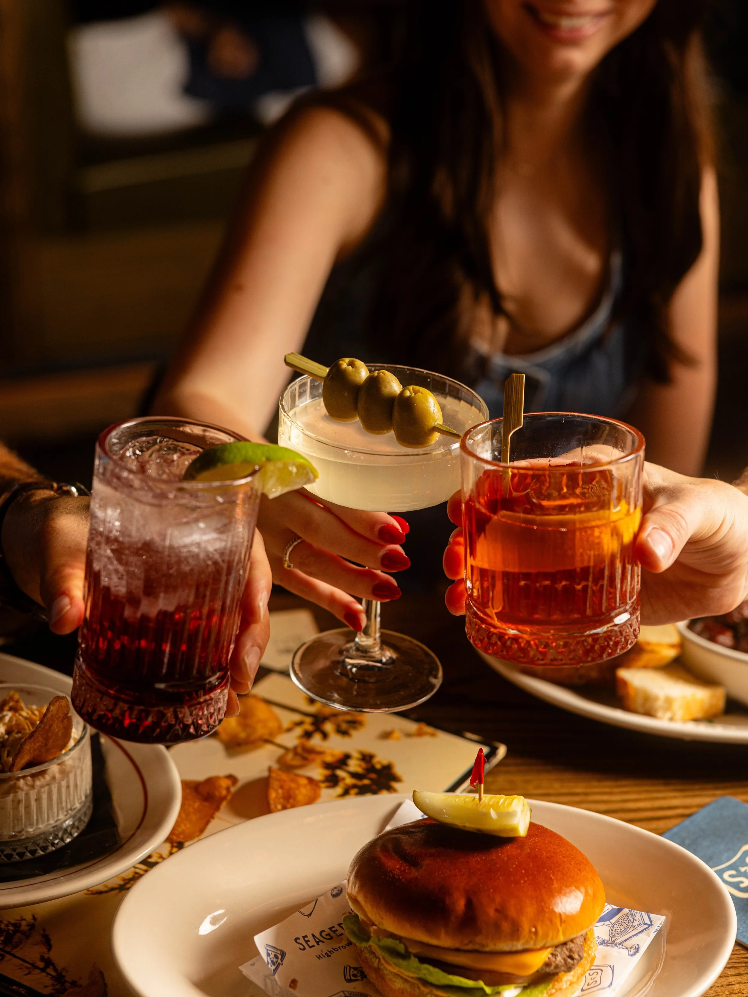 Join us Monday&ndash;Friday from 2&ndash;6PM for a Just a Burger + a martini. Because some of the best pairings are the simplest ones.

And during Happy Hour? Martinis are just $9. See you at the bar.