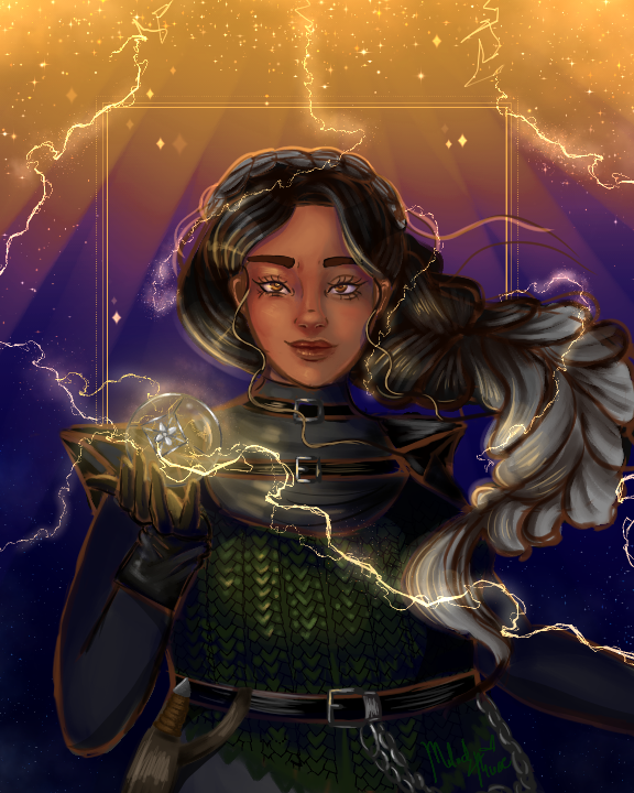 This is a print I made for the amazing narrator and actress; Khaya Fraites! She is the voice of Violet Sorrengail from Fourth Wing and 