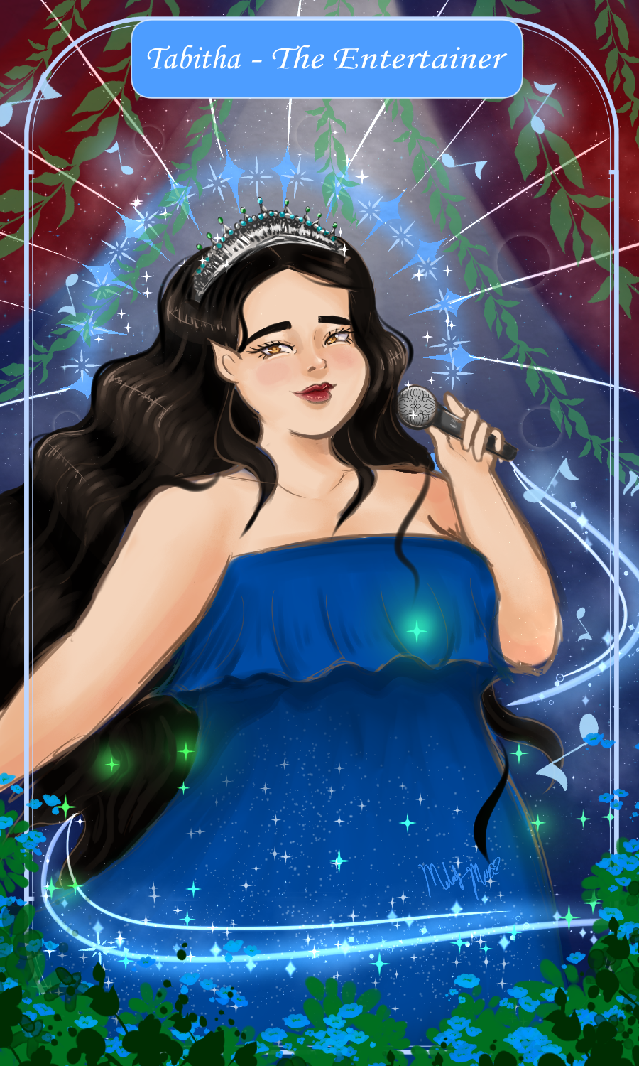 This is a commission for the wonderful host and actress and singer Tabitha who has an awesome podcast.