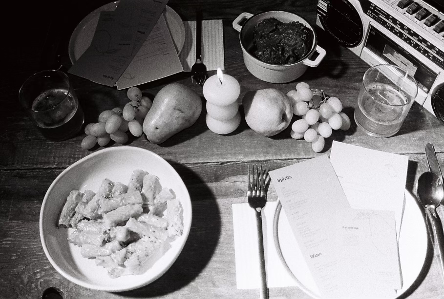 Paired Up: Captured on 35mm film - behind the scenes of photoshoot.