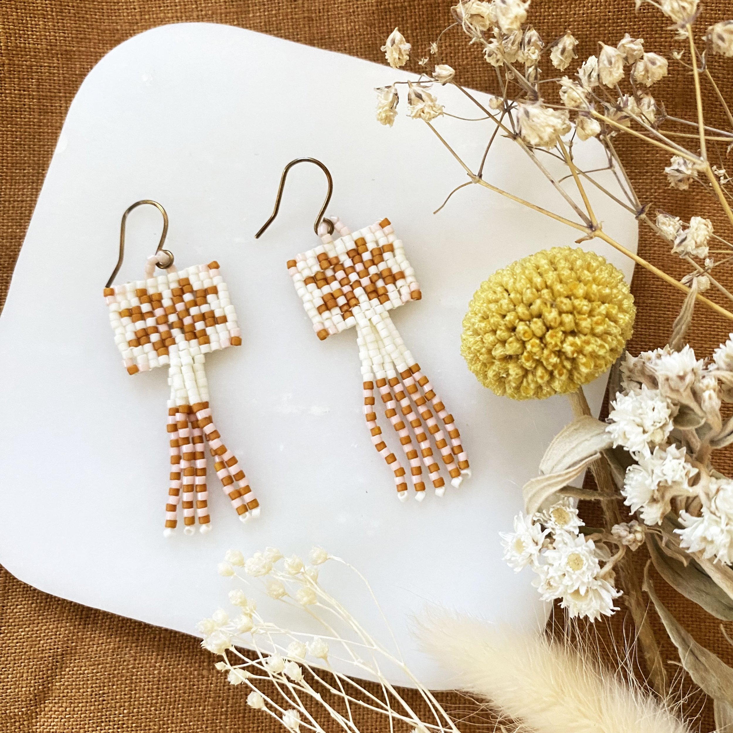Heirloom Quilt Earrings