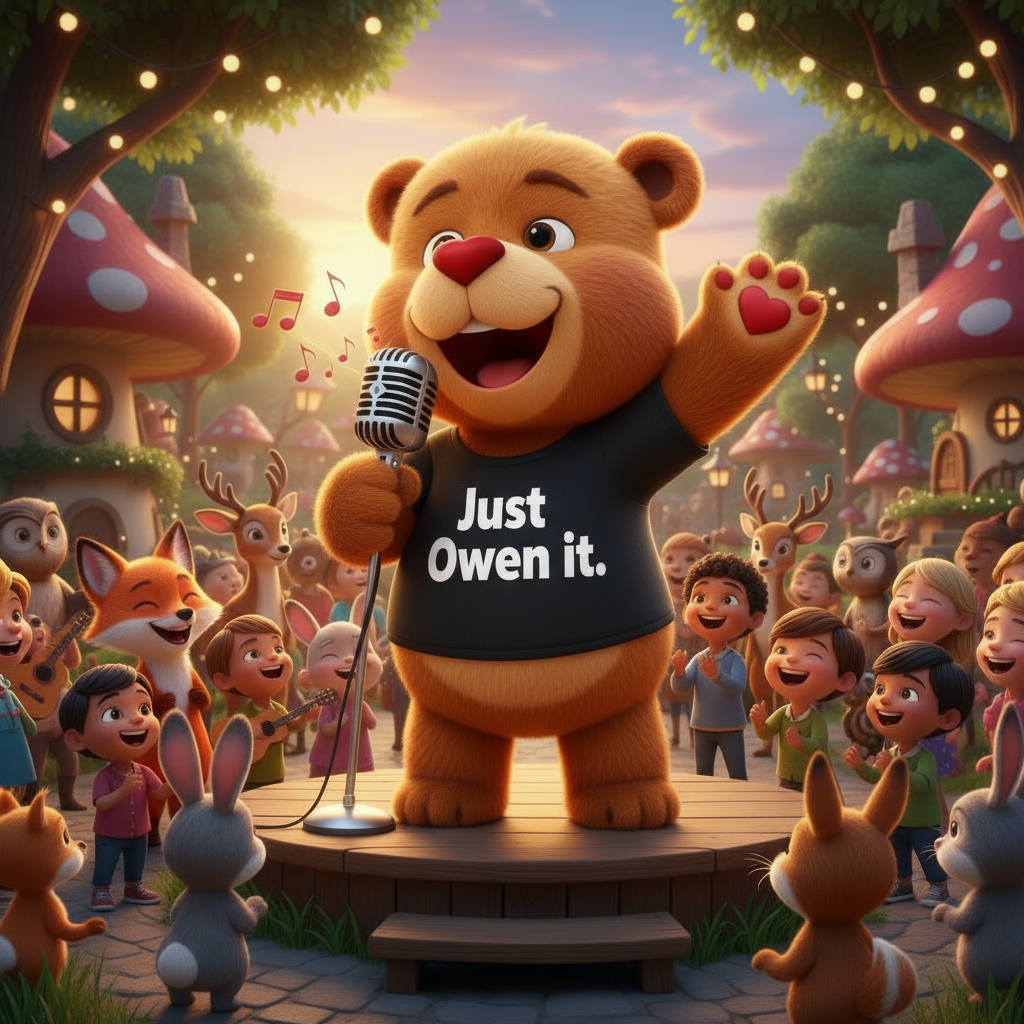 PRE-ORDER Optimal Owen The Bear Self Acceptace Hardcover Book