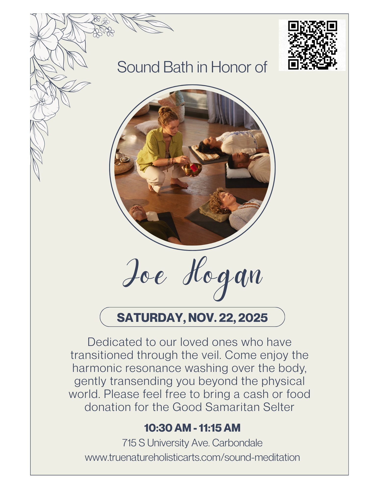 Sound Bath in honor of Joe Hogan