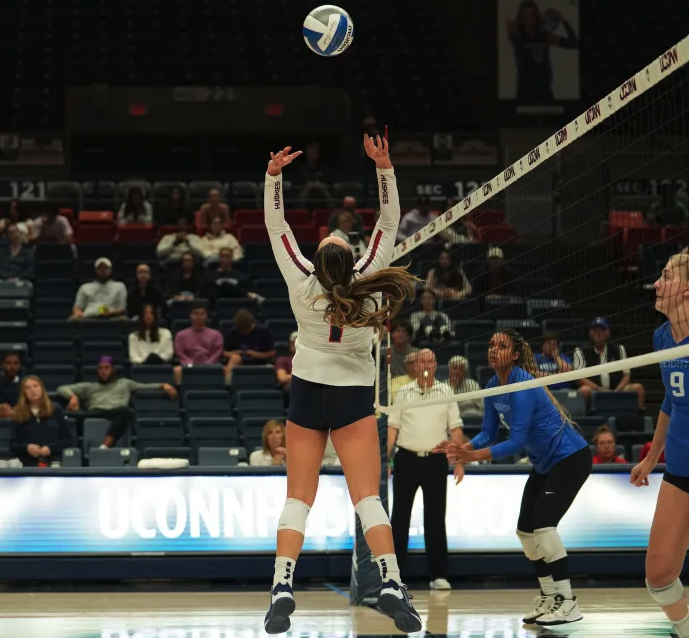 Volleyball: Early doubleheader for Huskies at Gampel