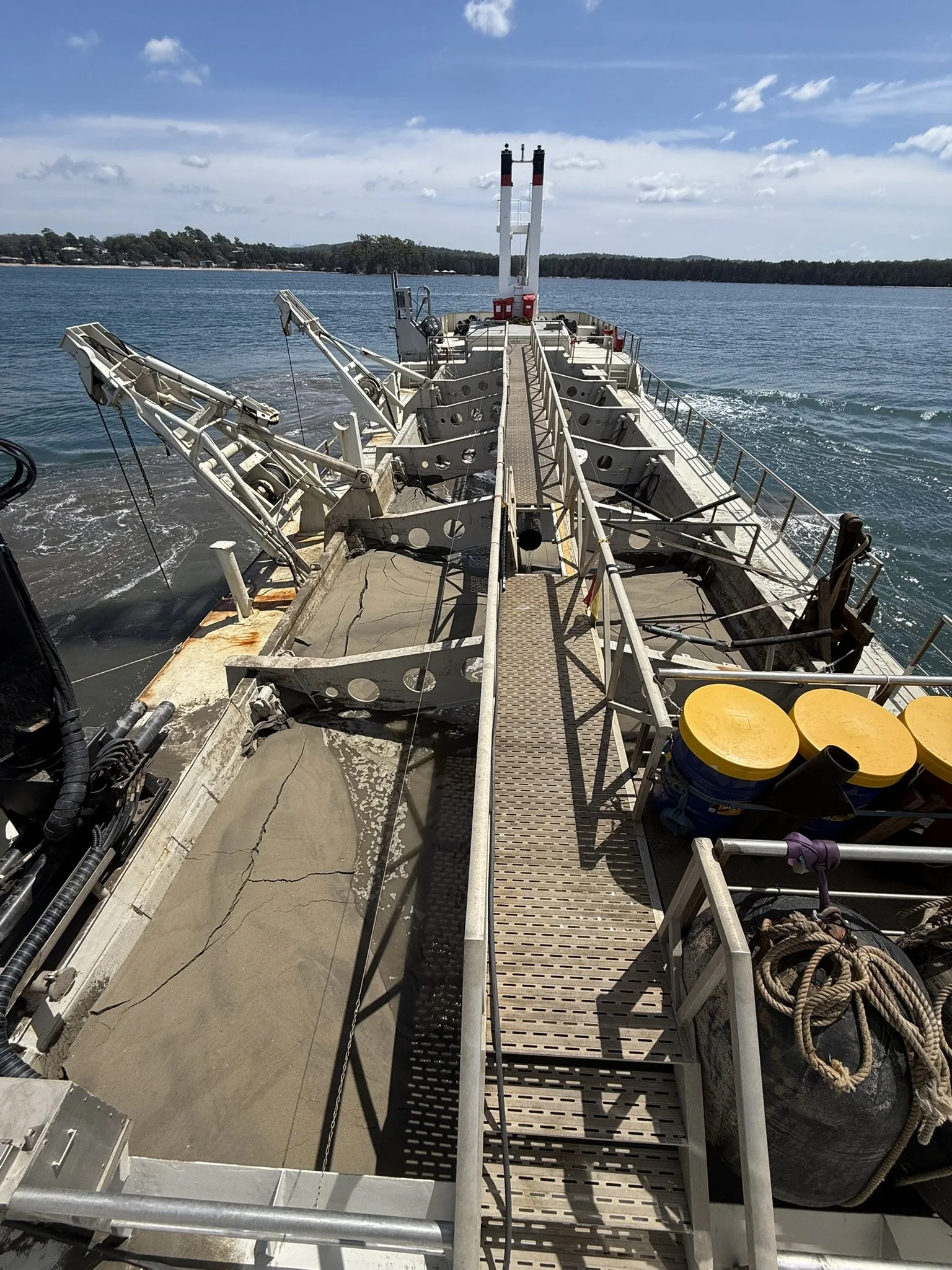 Material in the TSHD Port Frederick