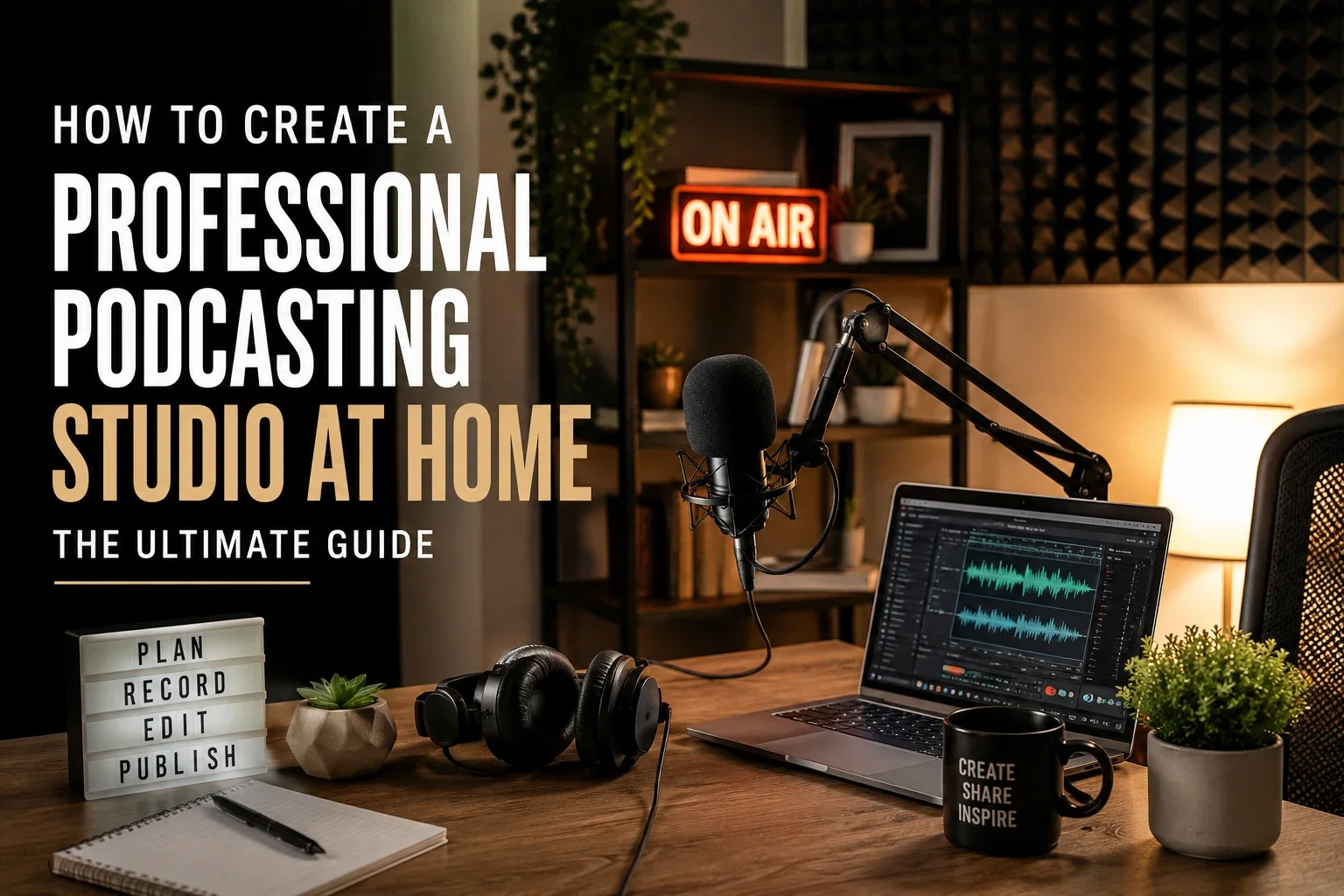 How to Create a Professional Podcasting Studio at Home: The Ultimate Guide