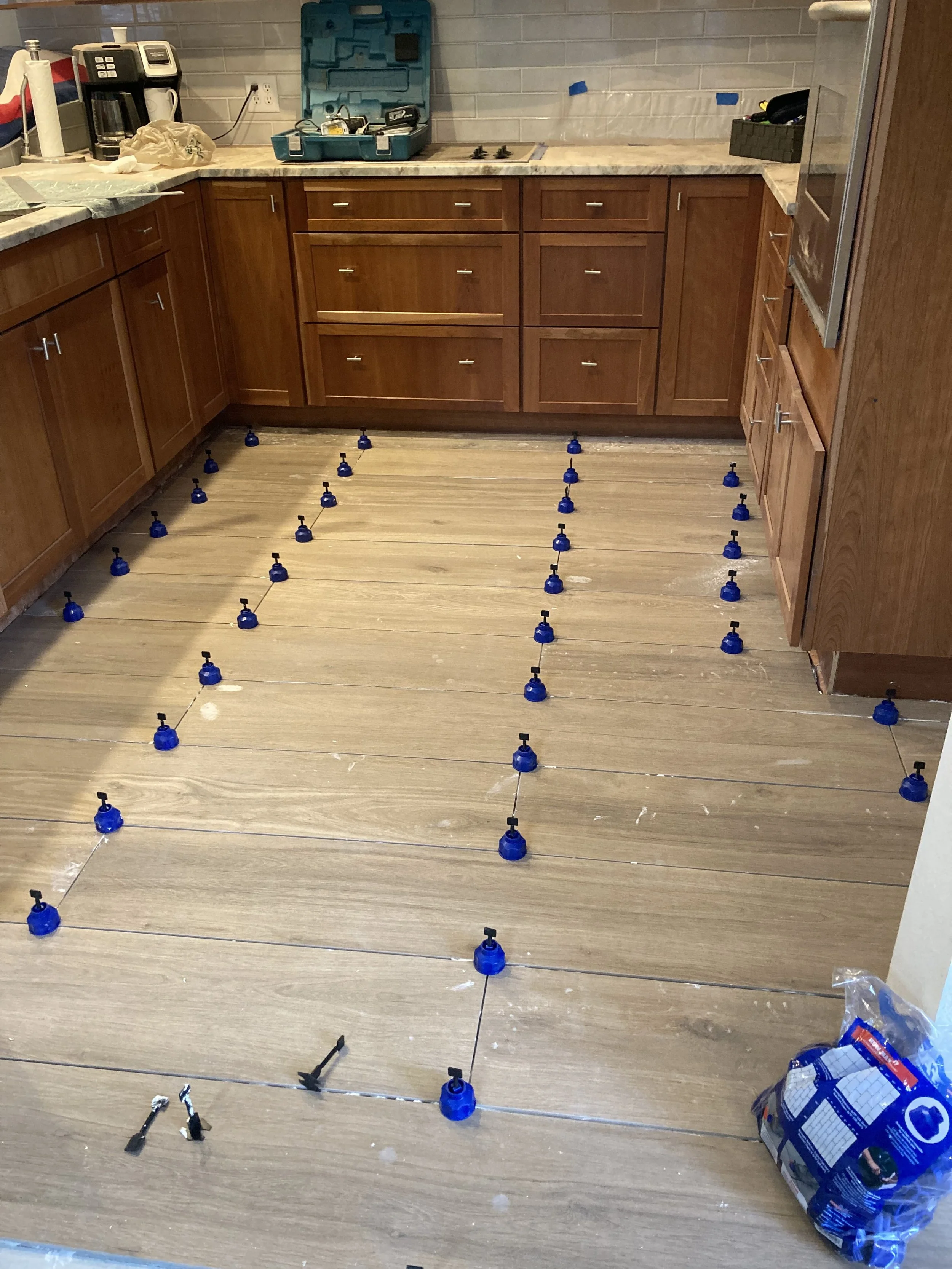 Installed tile for kitchen remodel in Bradenton, FL