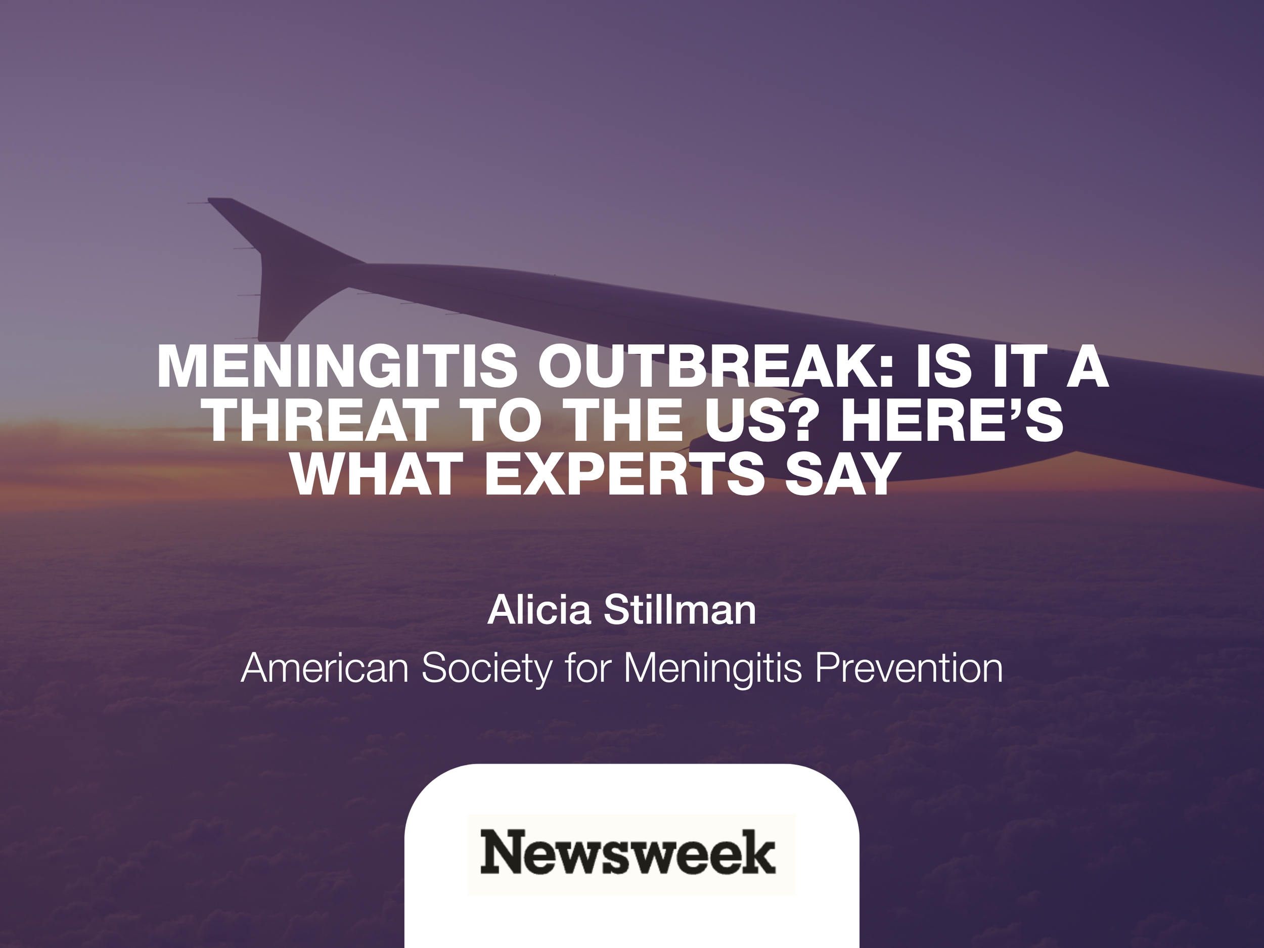 Meningitis Outbreak: Is It a Threat to the US? Here’s What Experts Say | Newsweek | March 19, 2026