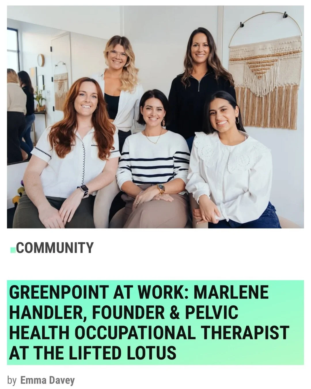 So grateful to be featured in @greenpointers 💌

This article shares why The Lifted Lotus was created, the pelvic-health gaps we&rsquo;re working to close, and how we support our community through every season of life &mdash; from pregnancy to postpa