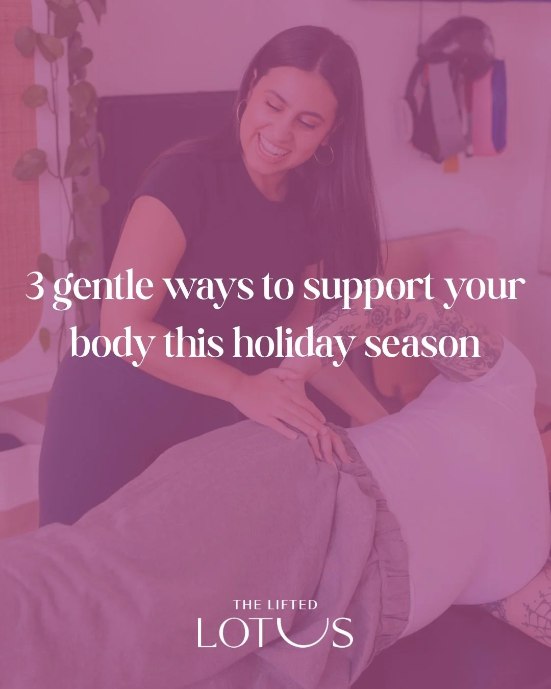 The holidays are meant to be enjoyed, and taking care of your body can be simple🤍

Small moments of movement, rest, and self-kindness go a long way during this season. 

And when you&rsquo;re ready, you can also set yourself up for success after the