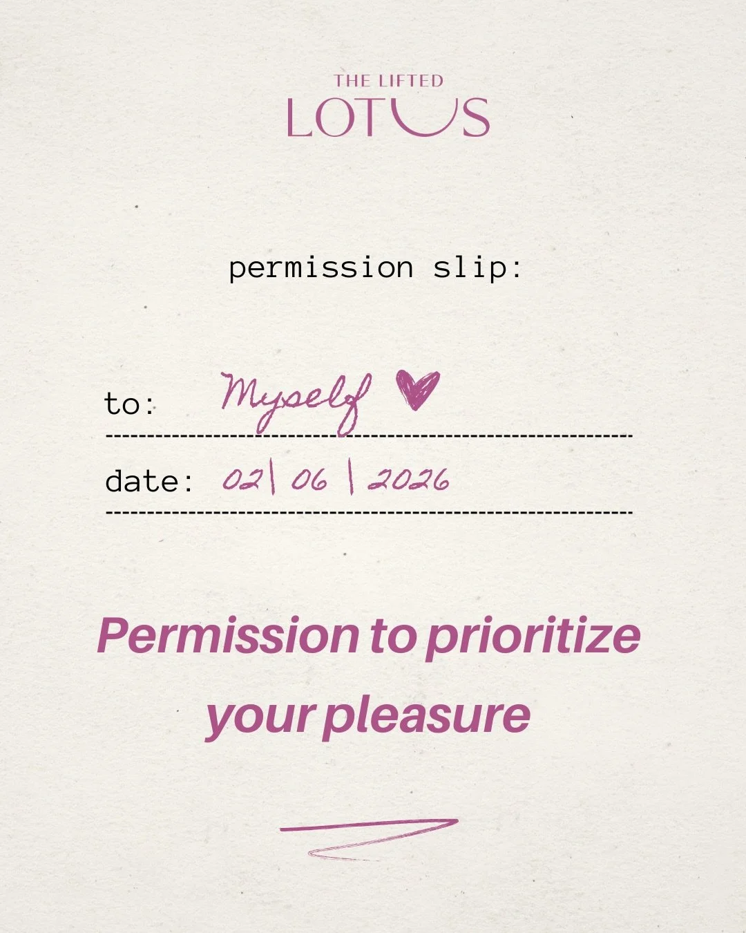 You don&rsquo;t need permission but here it is anyway 💌

Your body is allowed to change.
Your needs are allowed to evolve.
Your timeline is allowed to be your own.

At The Lifted Lotus, we believe in care without pressure and healing without judgmen