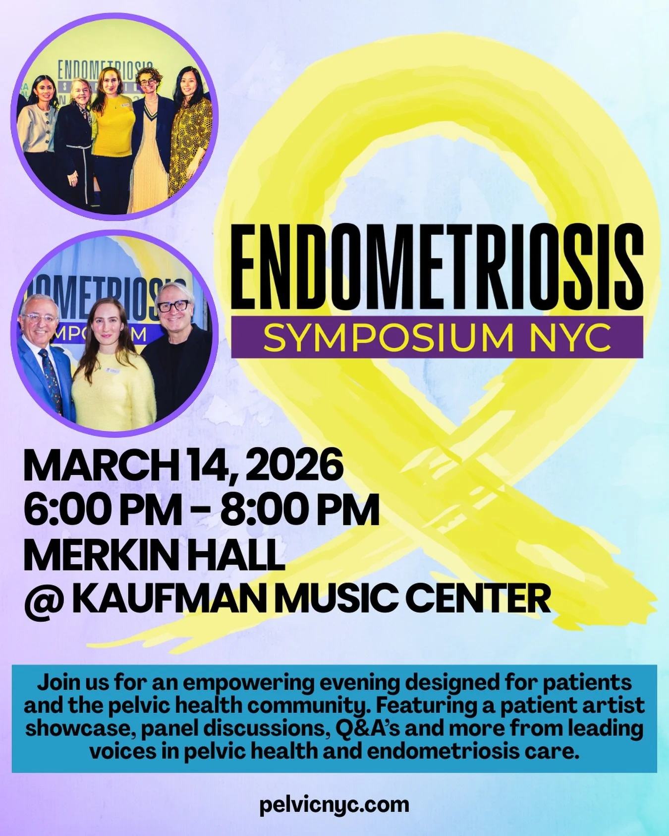 Endometriosis impacts millions of people, yet so many still struggle to find answers, support, and effective care.

Join the pelvic health community for an evening dedicated to education, connection, and advocacy at the Endometriosis Symposium NYC.


