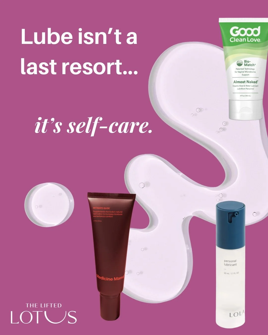 Lubricant can be helpful for:

&bull; postpartum bodies
&bull; perimenopause / menopause
&bull; people on medications
&bull; pelvic pain recovery
&bull; anyone who wants more comfort

There is no wrong reason to use it🥰💦

#postpartum #menopause #pe