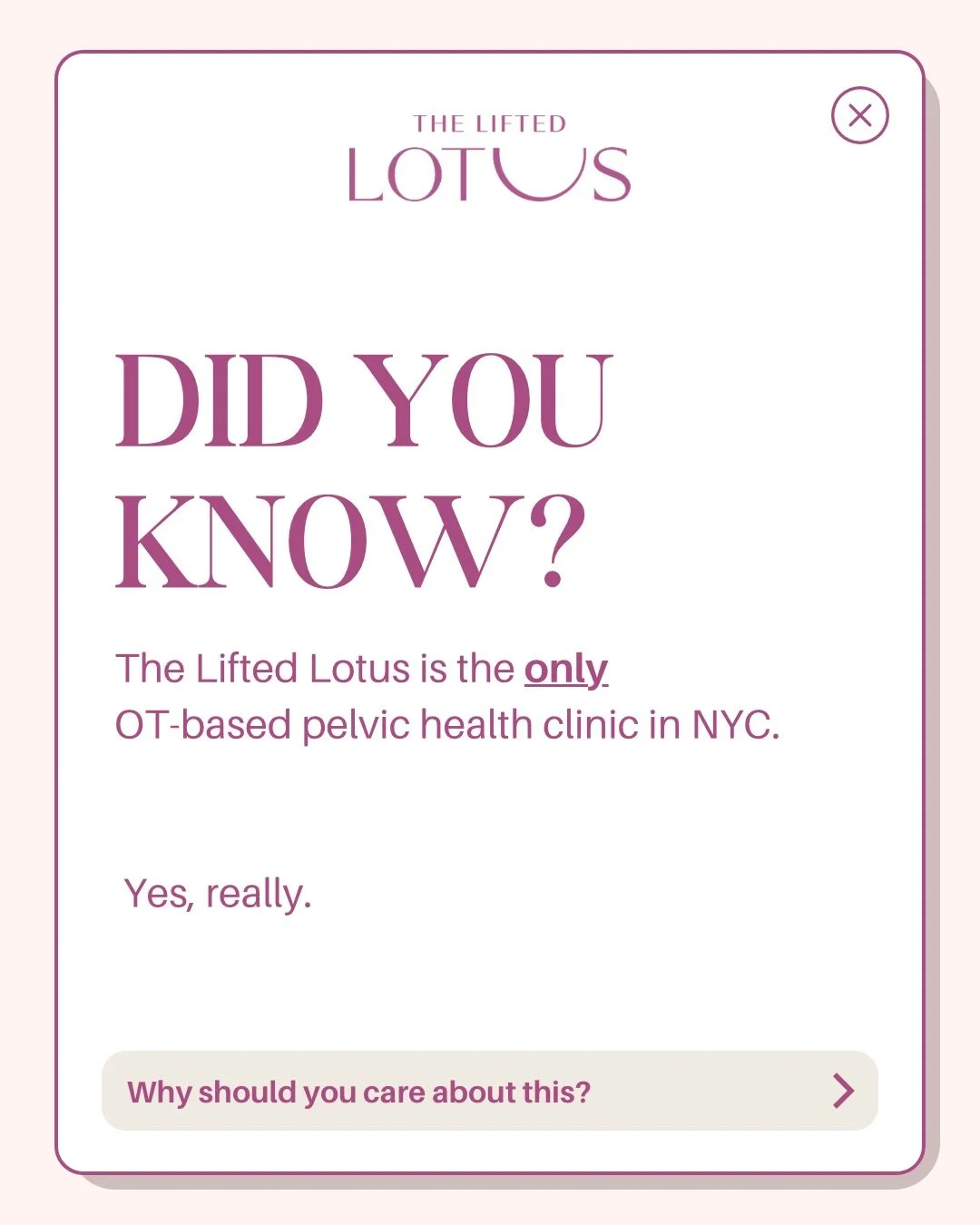 Pelvic health care can look different depending on who is leading it ⬇️

Occupational therapy looks beyond symptoms. We focus on how your body and mind function in real life, from nervous system regulation to daily routines, work, and relationships.

