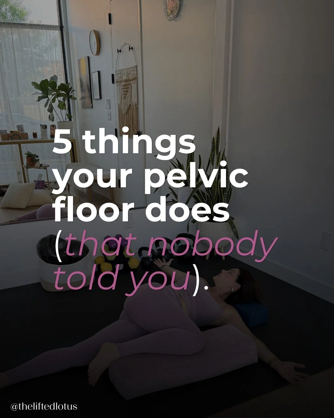 PSA from your pelvic floor: hi, I'm down here doing a lot.

Bladder control, sexual health, core stability, nervous system regulation, breathing. All me...all day (with no breaks).

Most people don't think to check in until something goes wrong, but 
