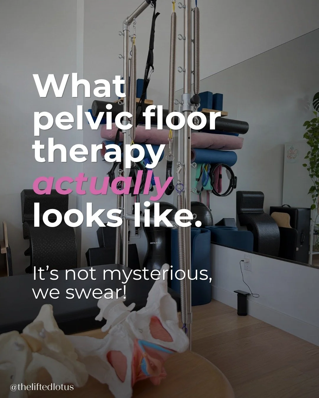 A lot of people put off pelvic floor therapy because they're not sure what it involves or think it sounds scary. 

Let us take the mystery out of it <3