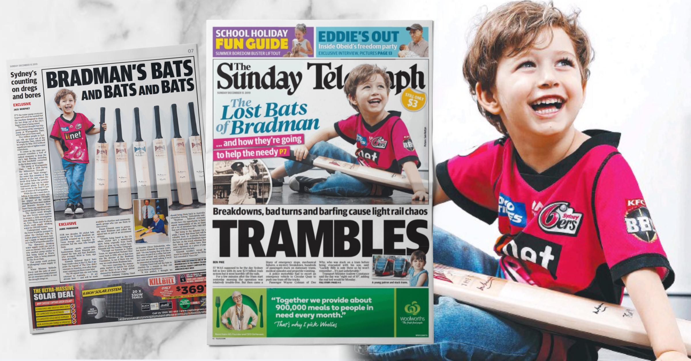 CLIENTS IN THE NEWS: 99 of Bradman's lost cricket bats are coming home to Australia