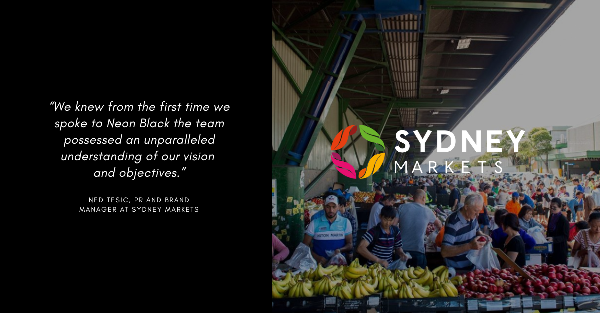 SYDNEY MARKETS APPOINTS NEON BLACK AS PR AGENCY