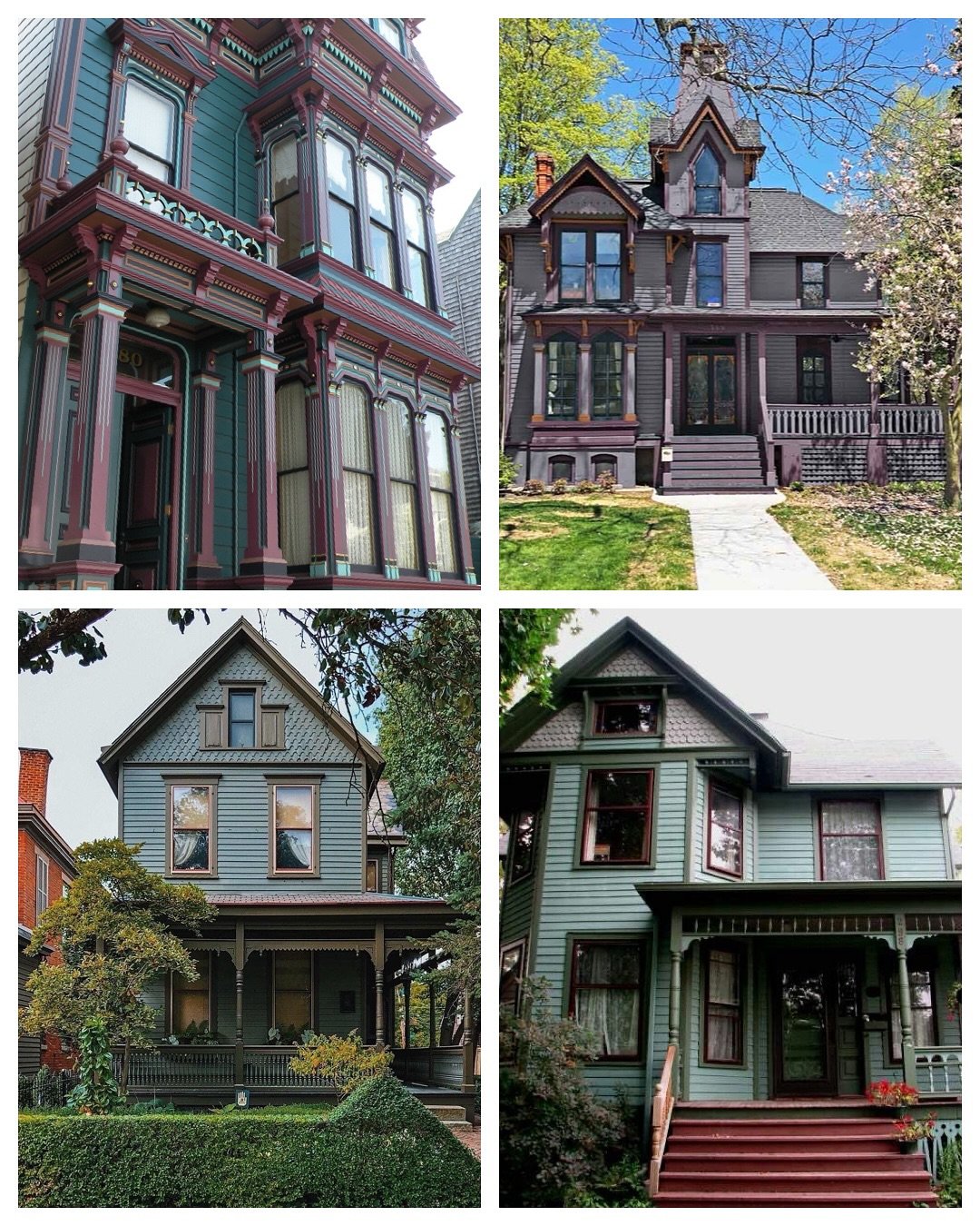 With Daylight savings taking effect today 🥱 - I am dreaming of Spring and the chance to dive into exterior schemes for projects! 

This year our own house is getting a major glow up - new paint &amp; front porch so I&rsquo;ve been studying unique co