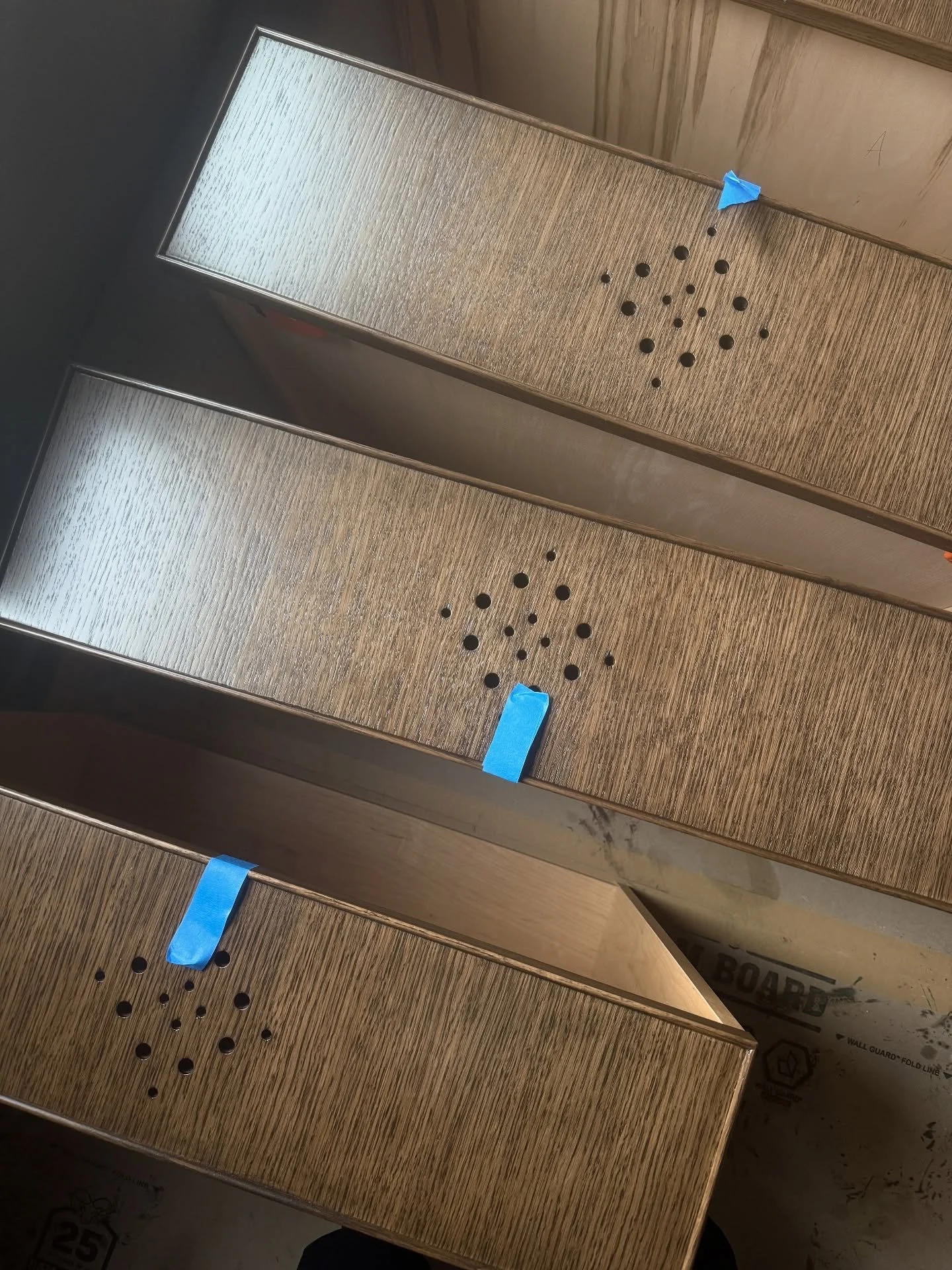 Getting closer and closer to the finish line! Cabinet delivery &amp; countertop templating means we are on the home stretch! 

Designer - @studiojordynsolberg 
Contractor - @bluesoundconstruction